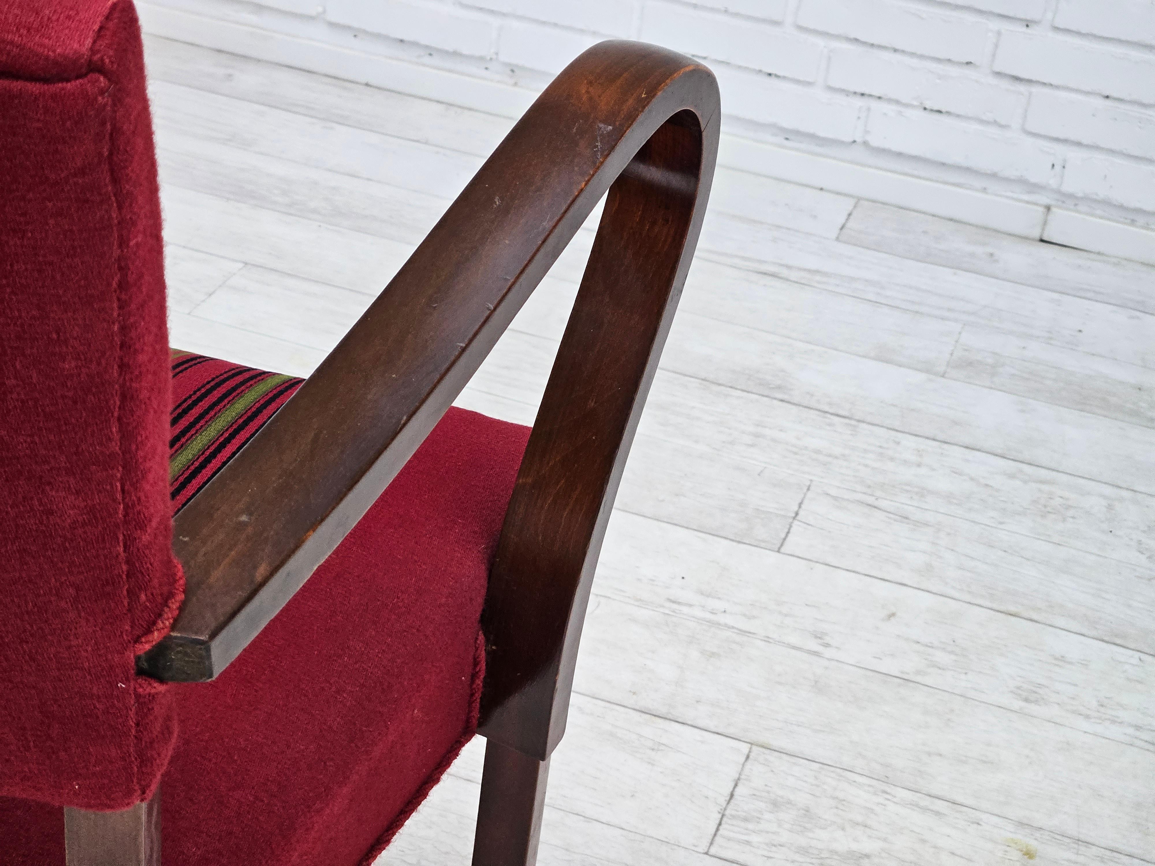 1950s, paire de fauteuils Wood Wood, riginal très bon état, bois de frêne. en vente 4
