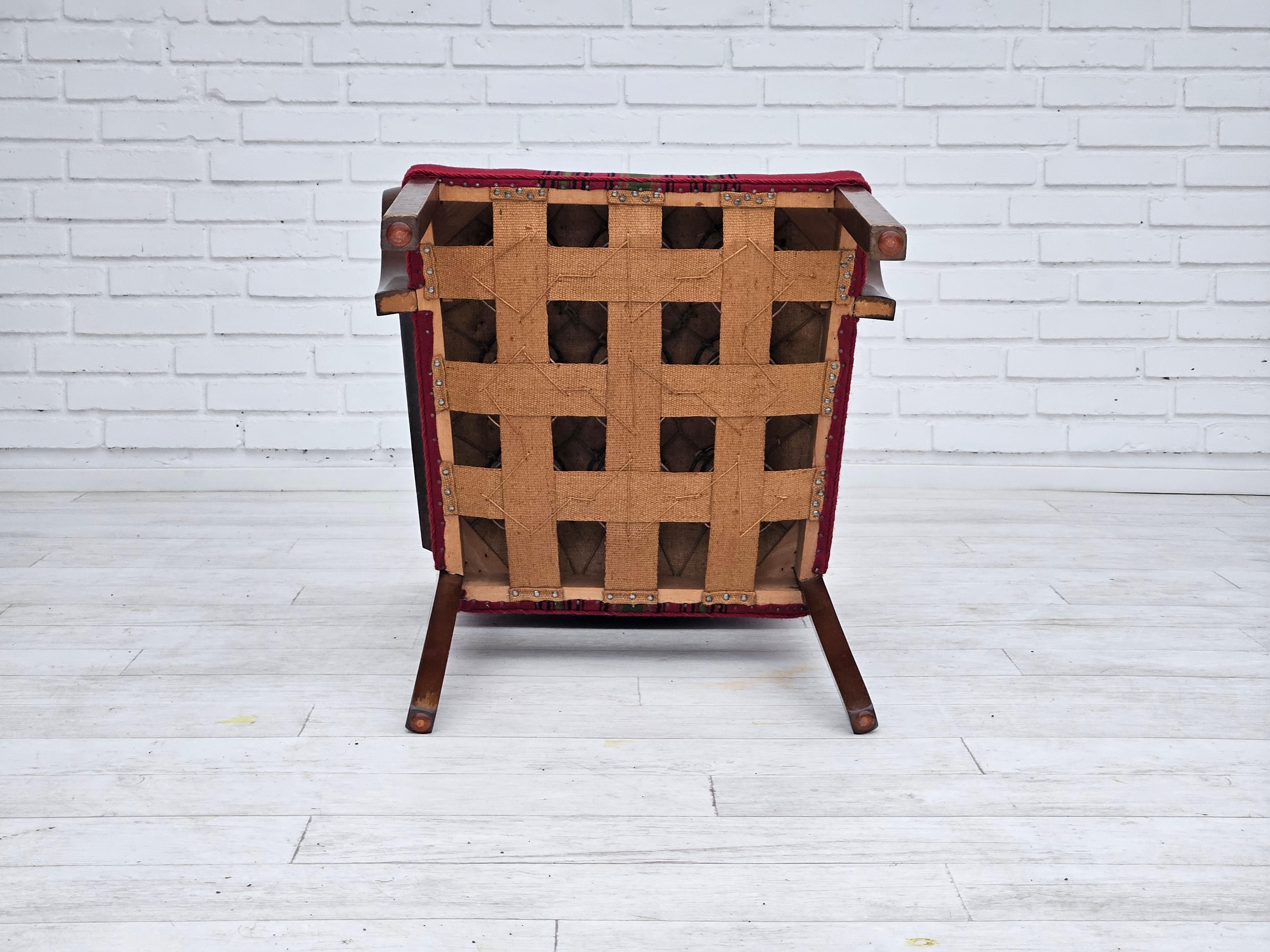 1950s, paire de fauteuils Wood Wood, riginal très bon état, bois de frêne. en vente 6