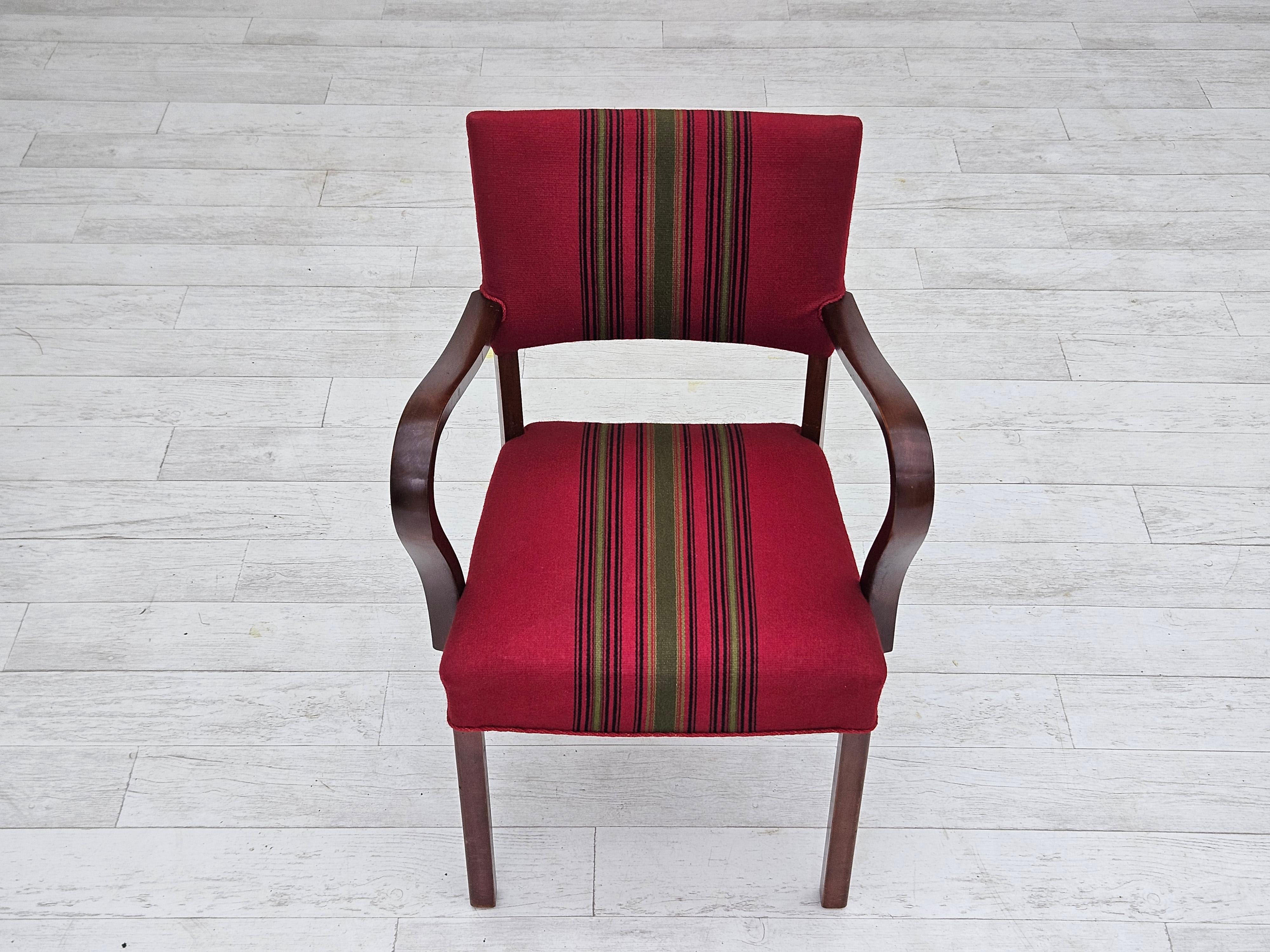 Milieu du XXe siècle 1950s, paire de fauteuils Wood Wood, riginal très bon état, bois de frêne. en vente