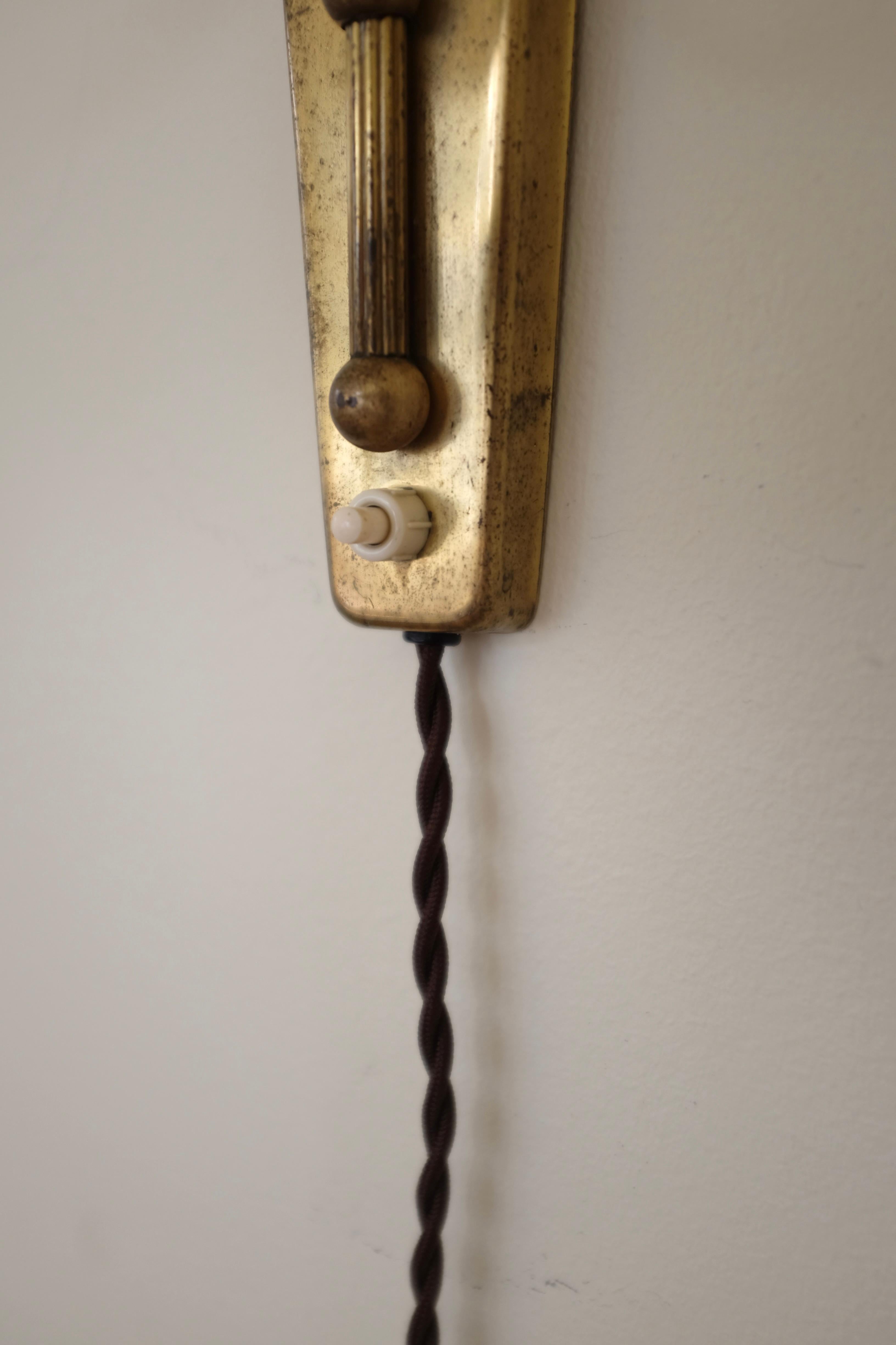 1950s pair of Danish Wall lights For Sale 7