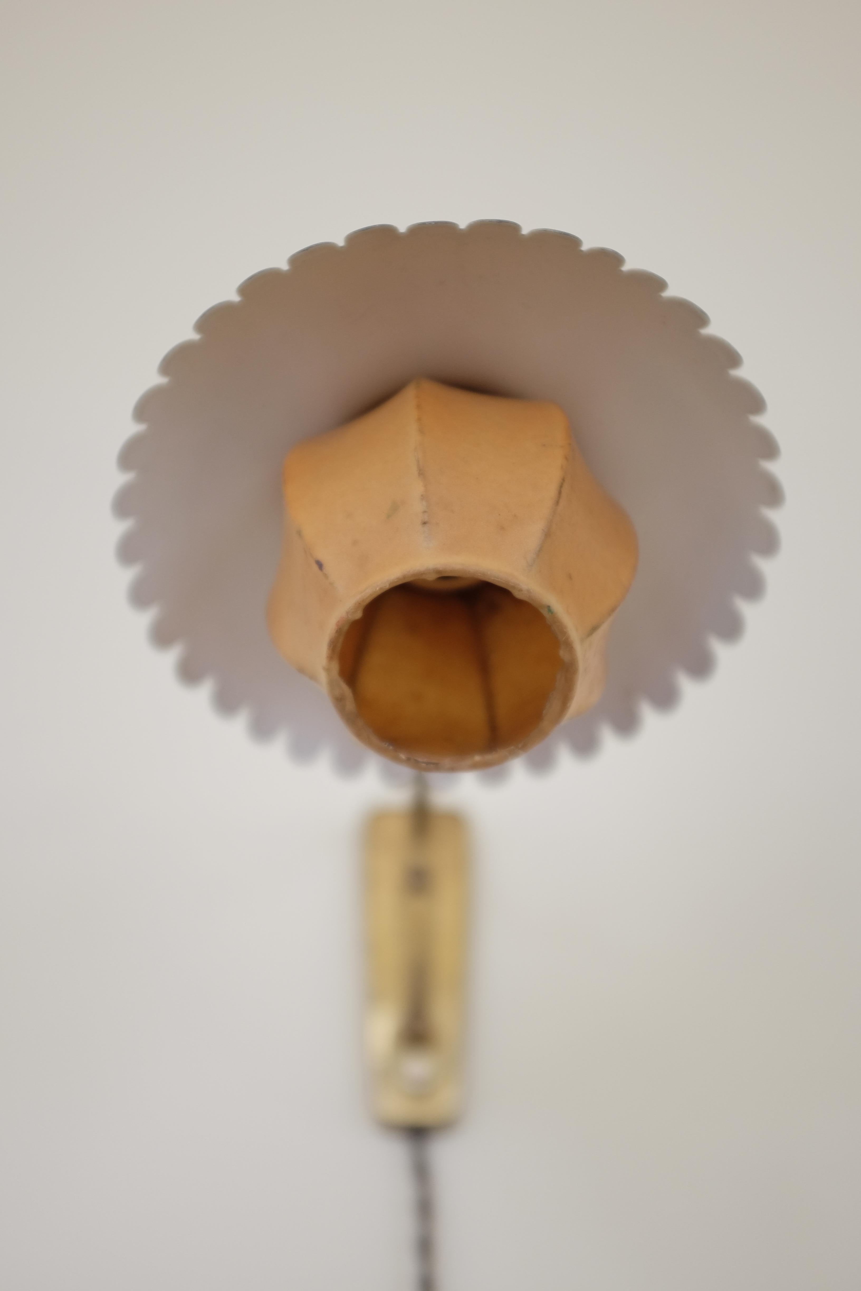 Brass 1950s pair of Danish Wall lights For Sale