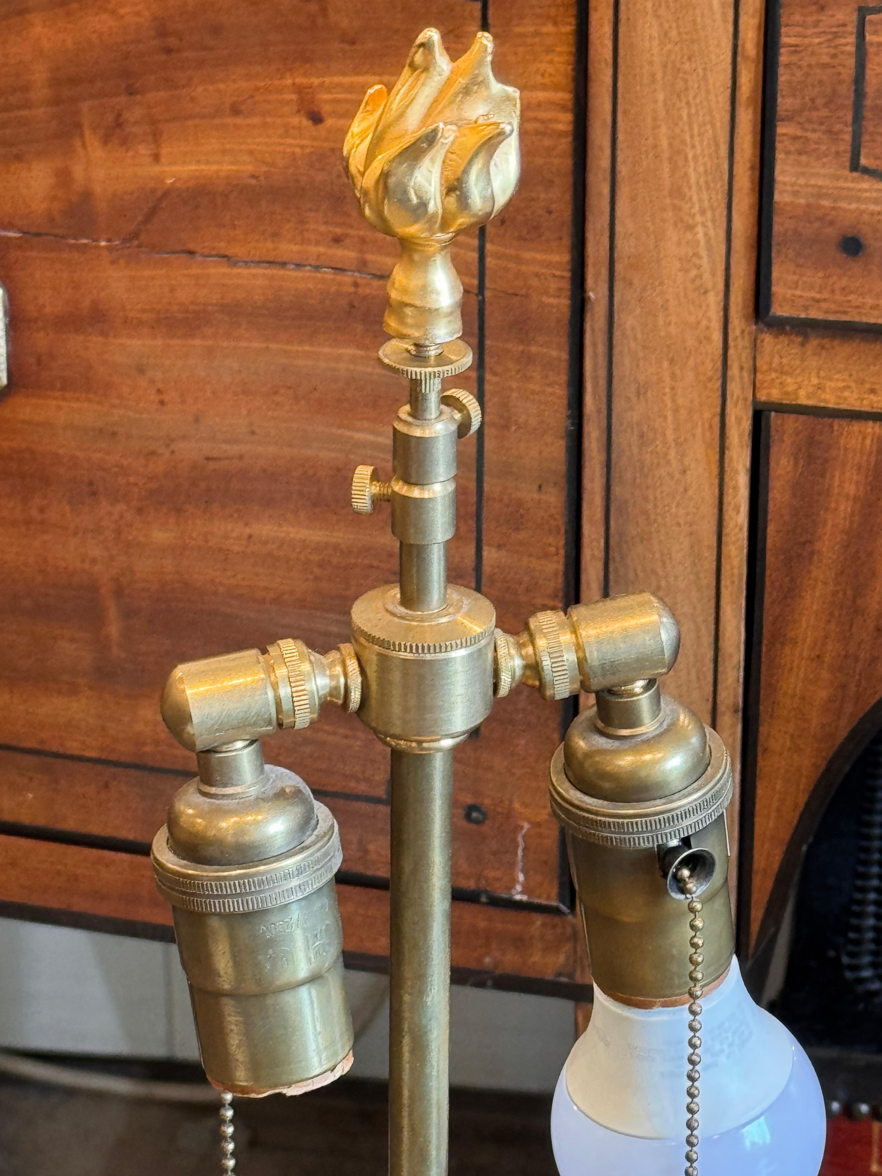 Pareja de Lámparas Decalcomania de los años 50 en venta 13