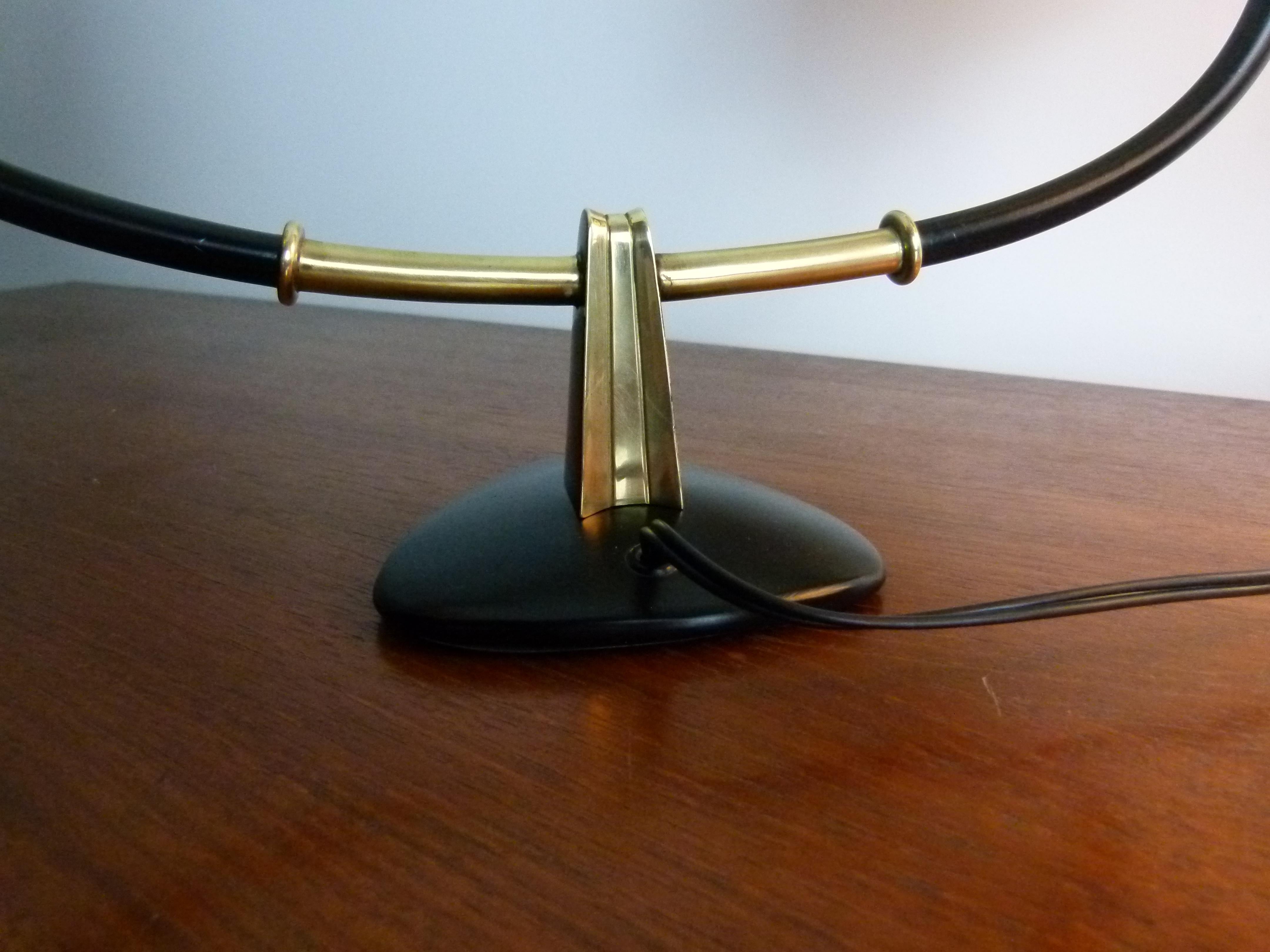 1950s Pair of Double Table Lamps by Maison Lunel 2
