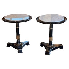 1950s Pair of French Empire Tables