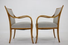 Pareja de sillones Frits Henningsen de los años 50 en madera de abedul, Dinamarca