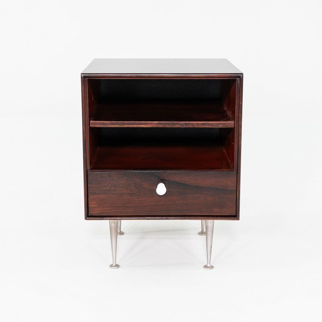 Américain Paire de tables de nuit en palissandre à bords fins George Nelson pour Herman Miller, années 1950 en vente
