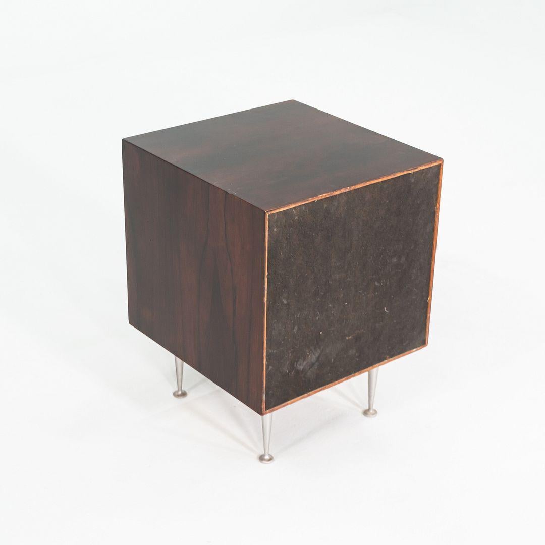 Paire de tables de nuit en palissandre à bords fins George Nelson pour Herman Miller, années 1950 en vente 2