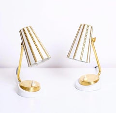 Coppia di lampade da comodino tedesche degli anni '50