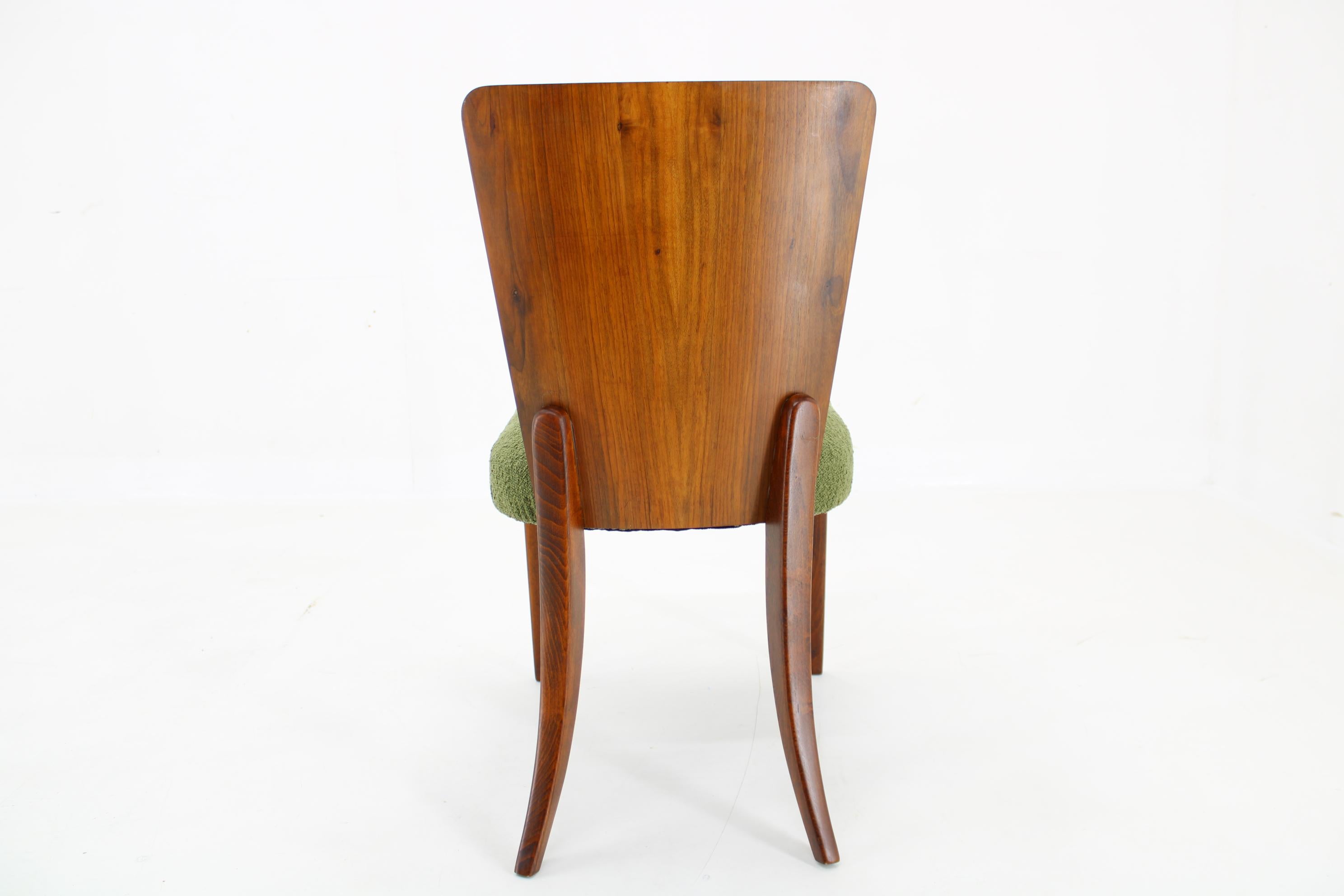 1950s Pair of Halabala Restored Side Chairs H-214 for UP Závody, Czechoslovakia For Sale 7