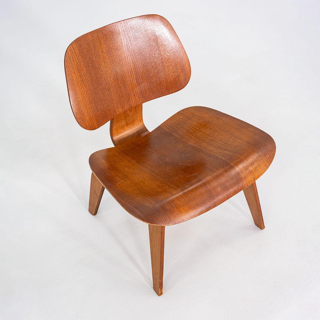 Pareja de sillones Eames LCW de Herman Miller de los años 50 en fresno calicó Acero en venta