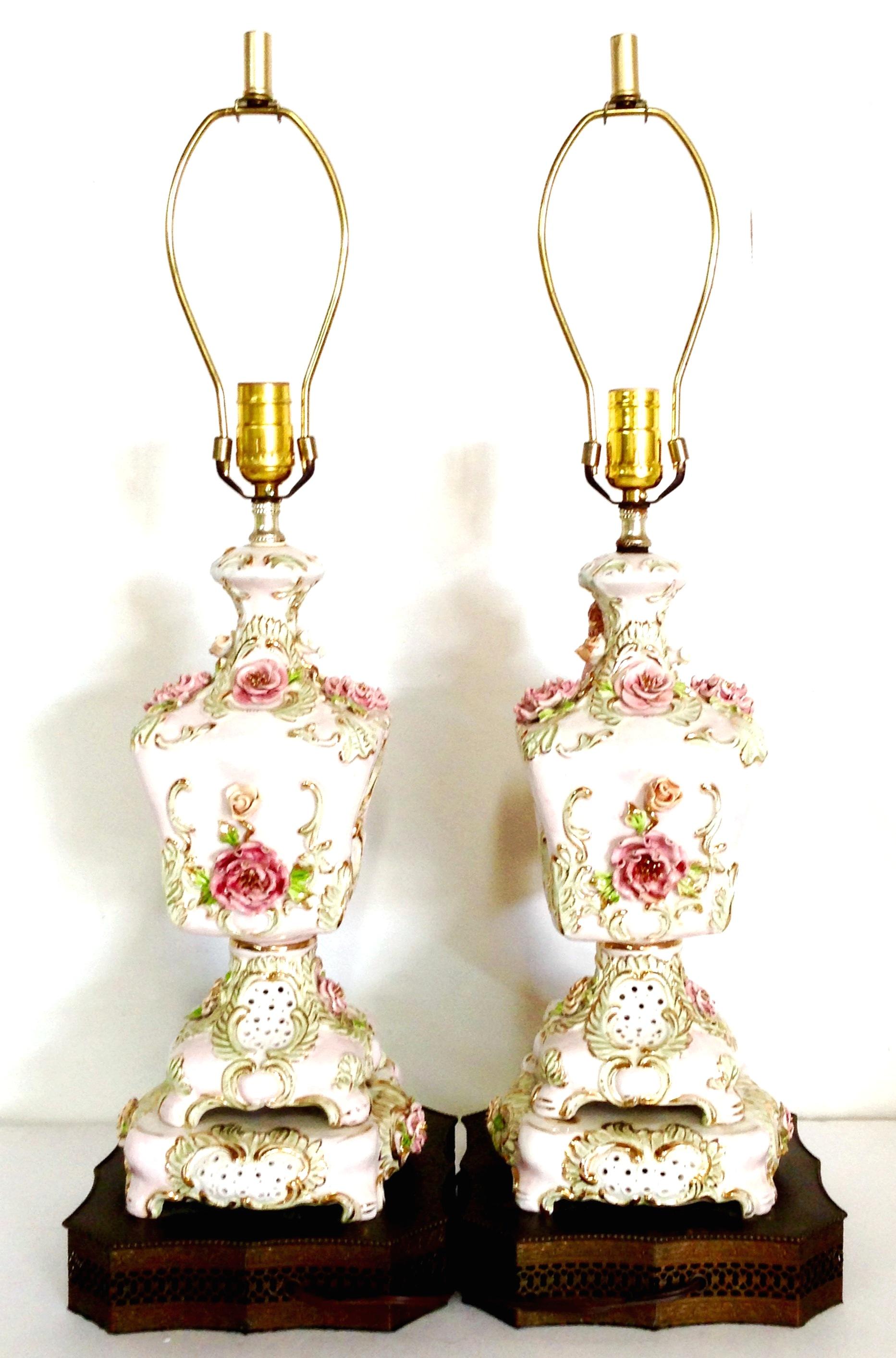 benrose italy porcelain lamps