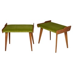 1950's Pair of Italian Stools in the Style of Ico Parisi 