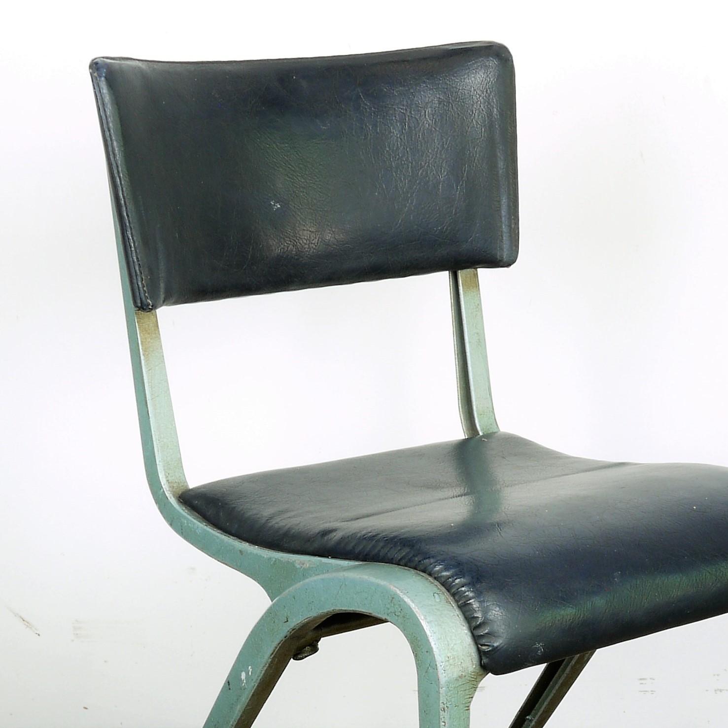Mid-20th Century 1950s Pair of James Leonard Esavian Esa Dining, Side Upholstered Chairs