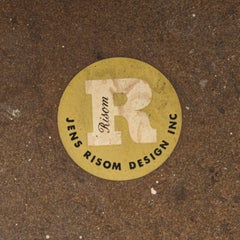 1950s Pair of Jens Risom Designs Inc Walnut & Laminate End / Side Table