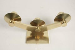 1950s Pair of Large Bronze Sconces Signed Maison Cheret