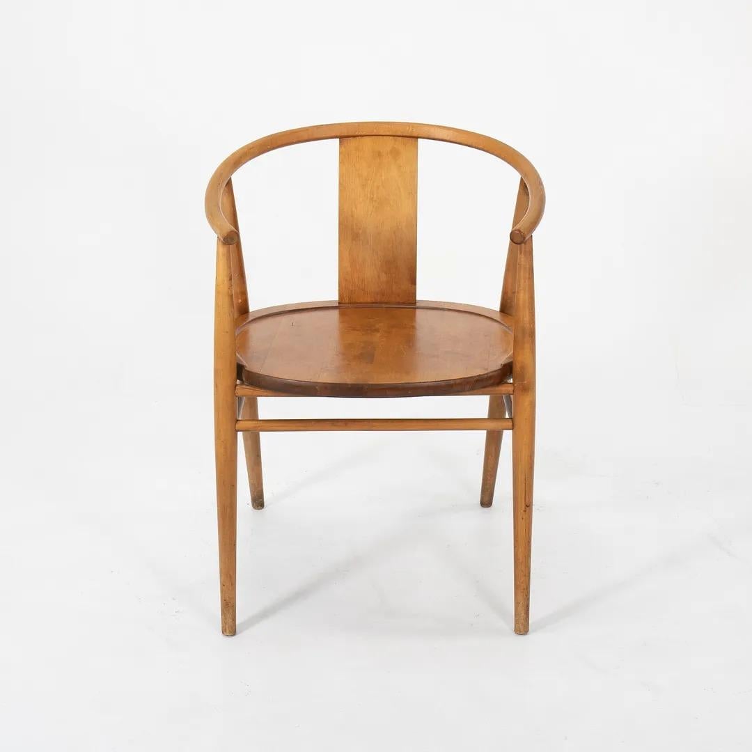 Wood 1950s Pair of Lena Arm Chairs by Sven-Erik Fryklund for Hagafors Stolfabrik For Sale