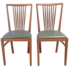 1950s Pair of Mahogany Portuguese Modern Chairs