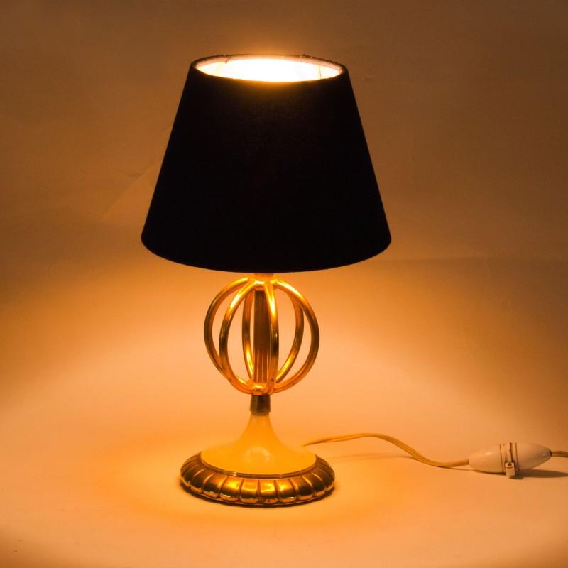 Moderne Mini-Tischlampen aus Messing und Stahl aus der Mitte des Jahrhunderts, Frankreich, Paar im Angebot 2