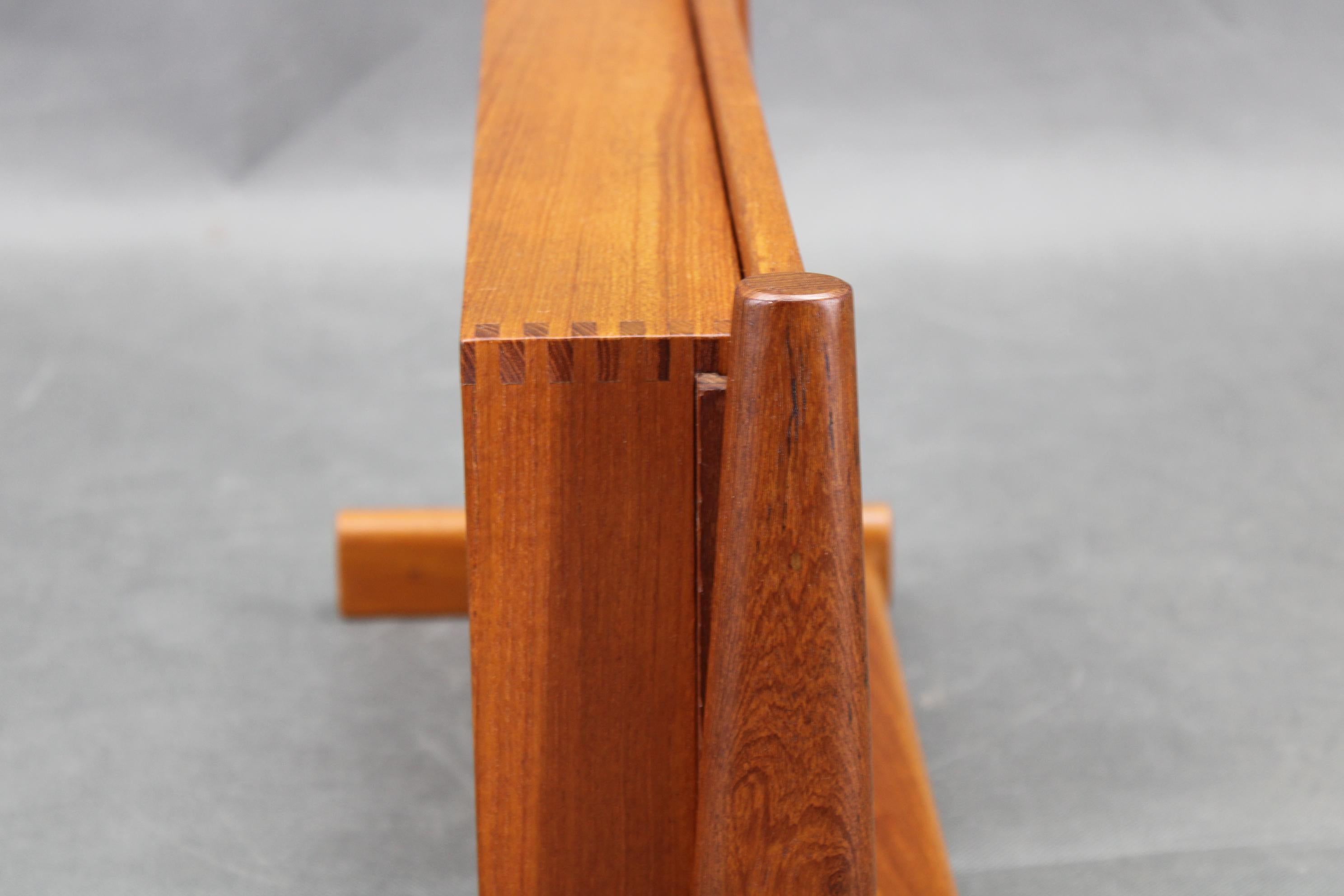 1950s Pair of Rare Borge Mogensen Teak Floating Night Stand by Dyrlund Denmark For Sale 4