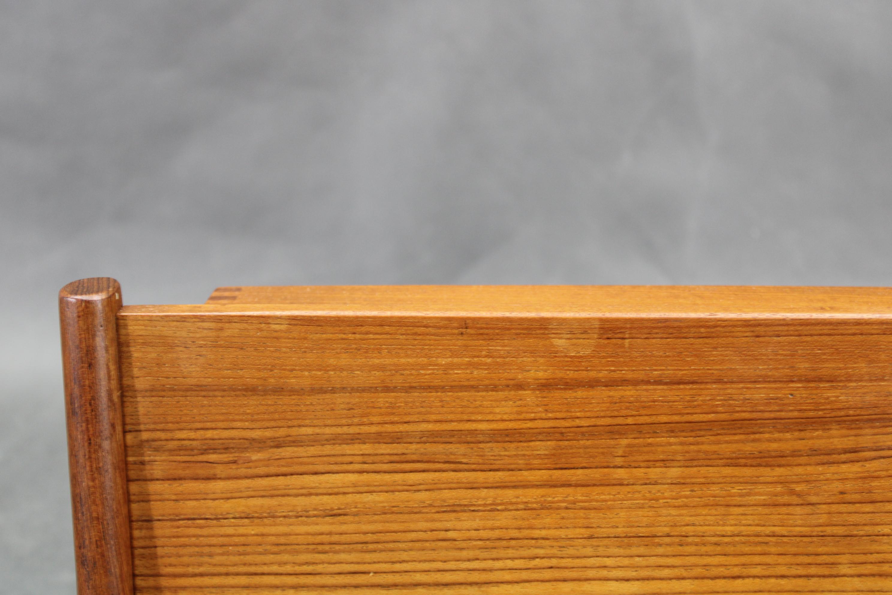 1950s Pair of Rare Borge Mogensen Teak Floating Night Stand by Dyrlund Denmark For Sale 6