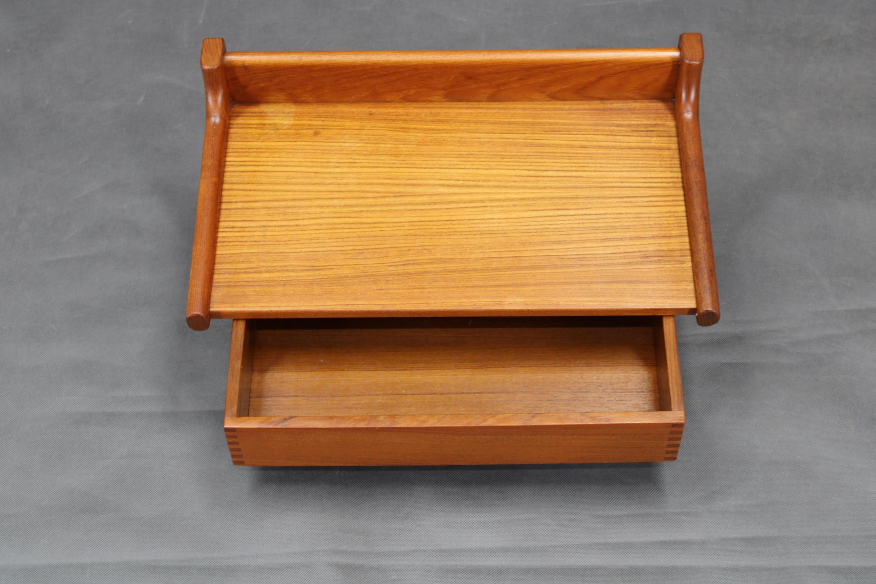 Glass 1950s Pair of Rare Borge Mogensen Teak Floating Night Stand by Dyrlund Denmark For Sale