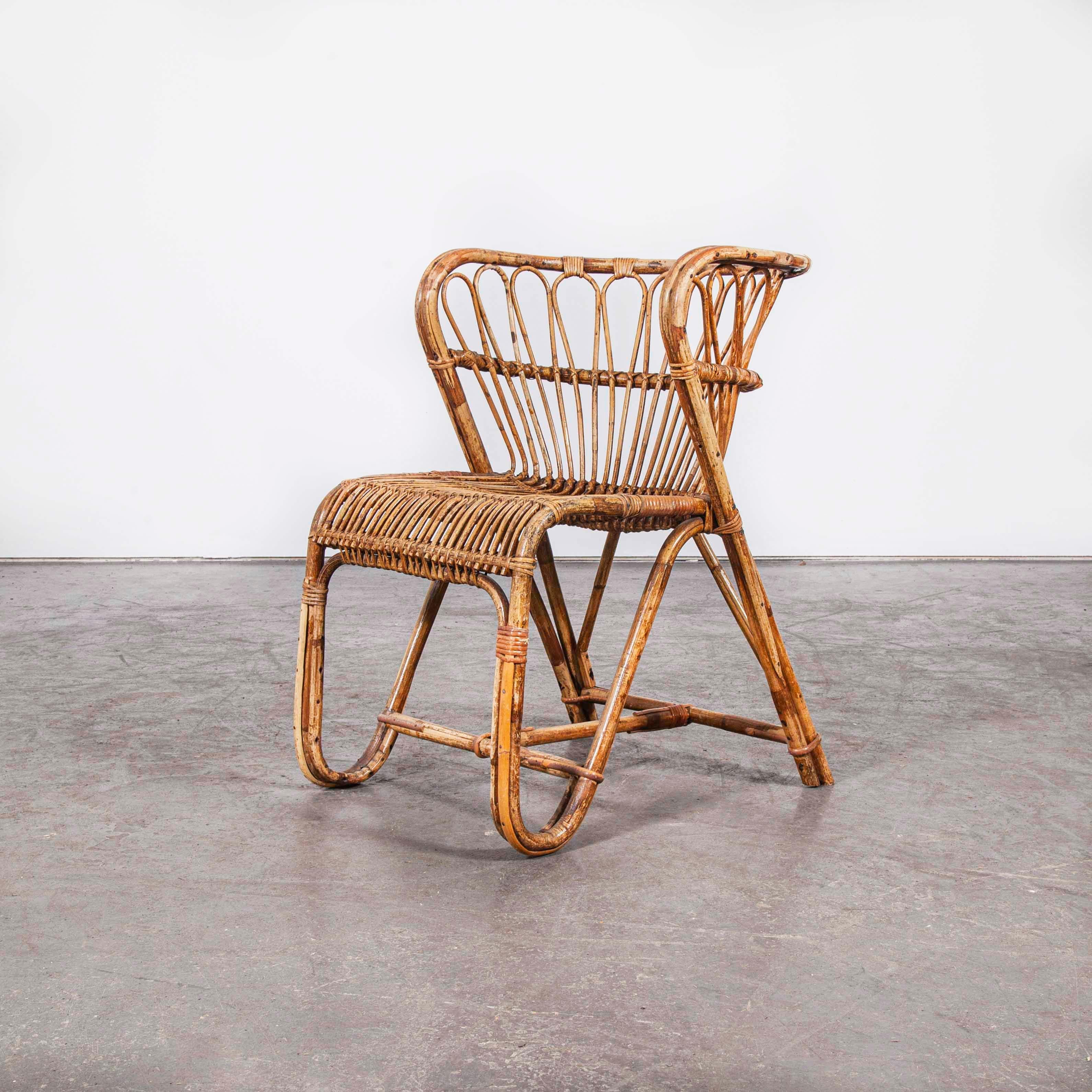 1950s Pair of Rattan Viggo Boesen Chairs 5
