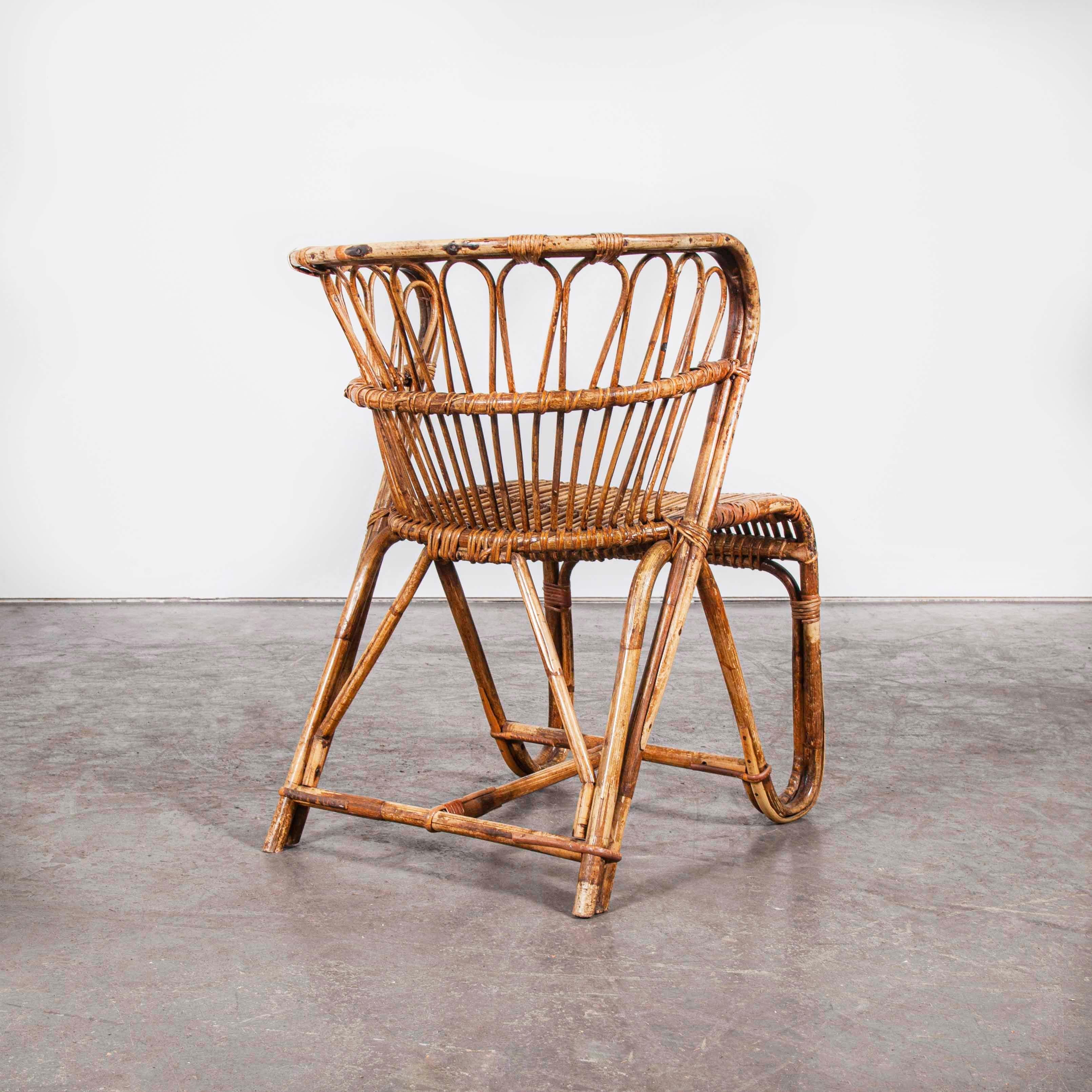 1950s Pair of Rattan Viggo Boesen Chairs 10