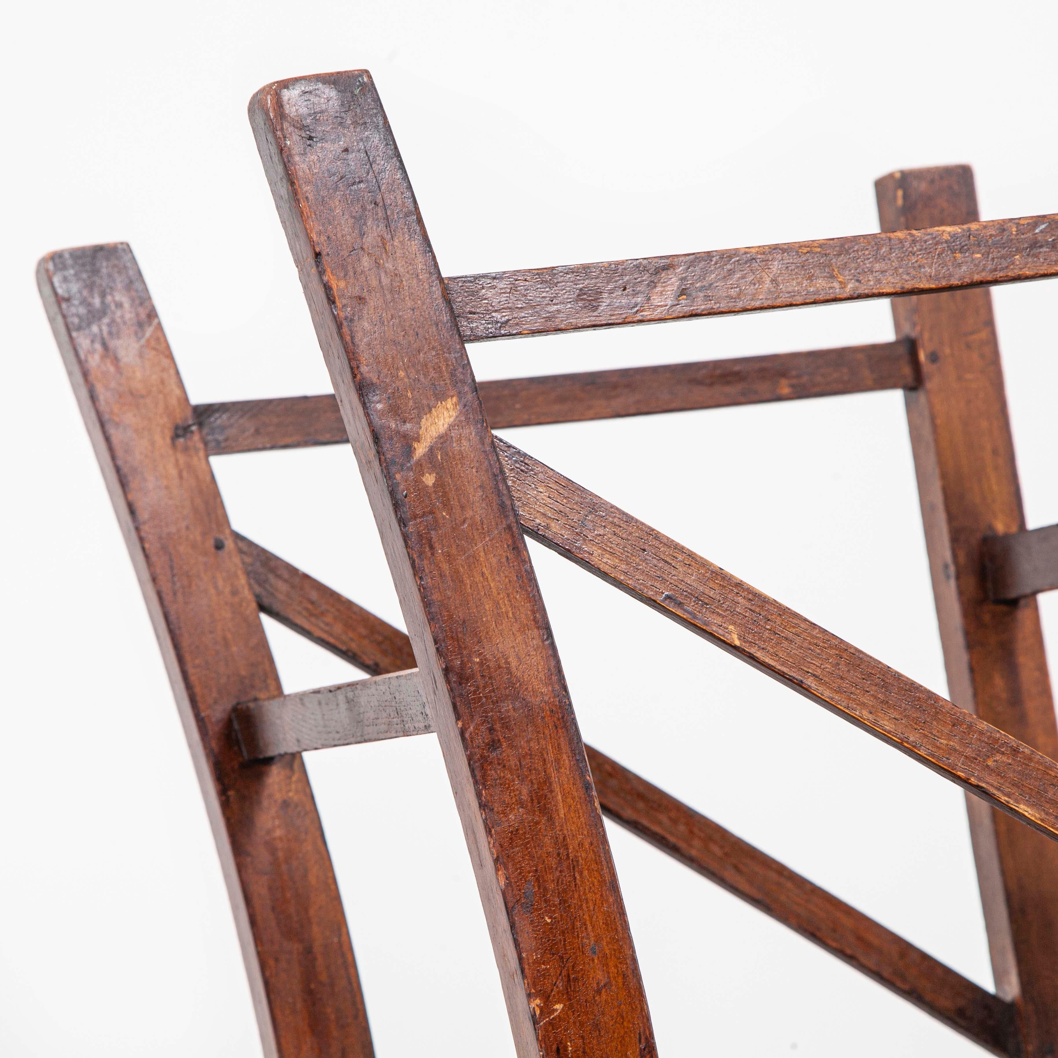 1950s Pair of Saddle Seat Dining, Side Chairs by E Gomme 9