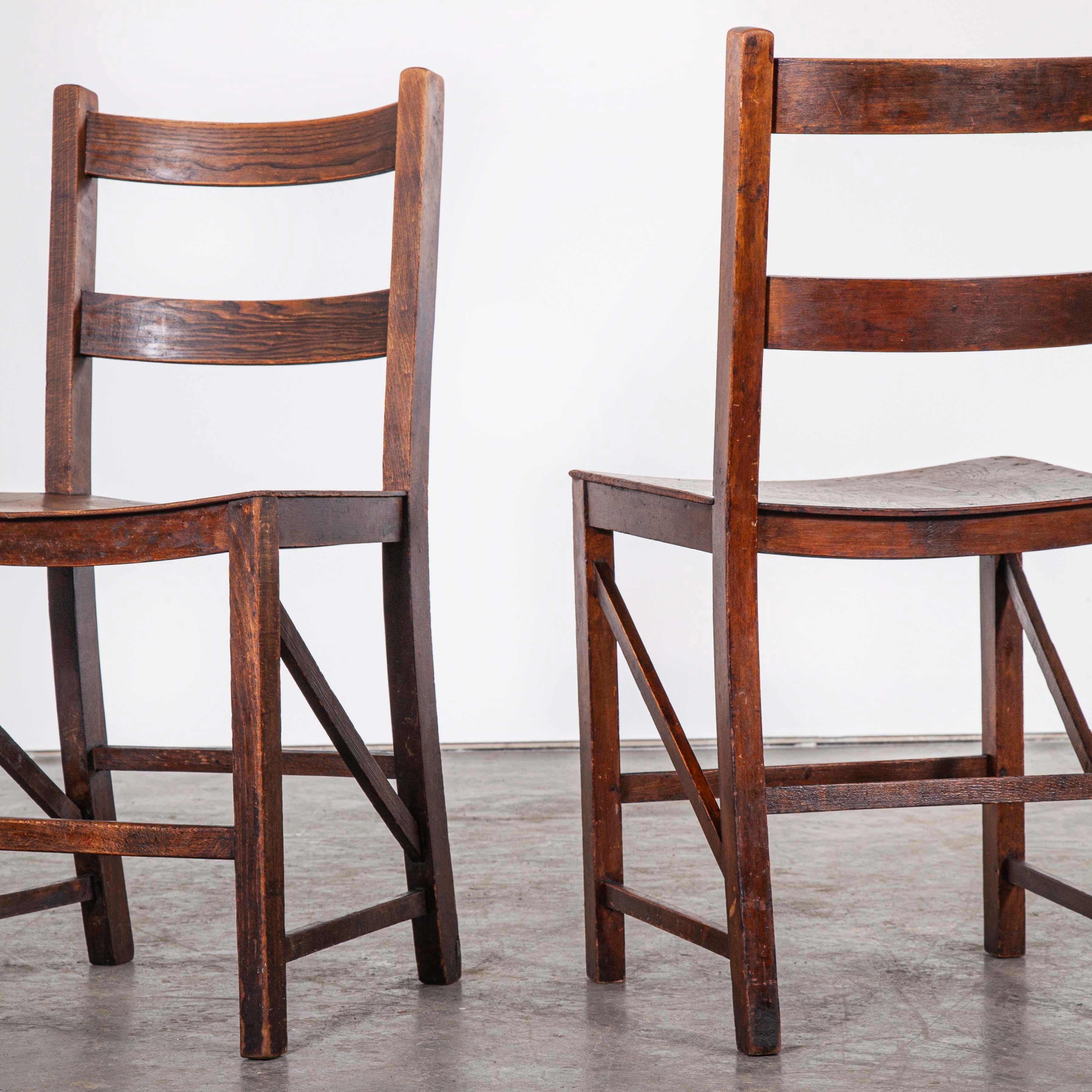 1950s Pair of Saddle Seat Dining, Side Chairs by E Gomme In Good Condition In Hook, Hampshire