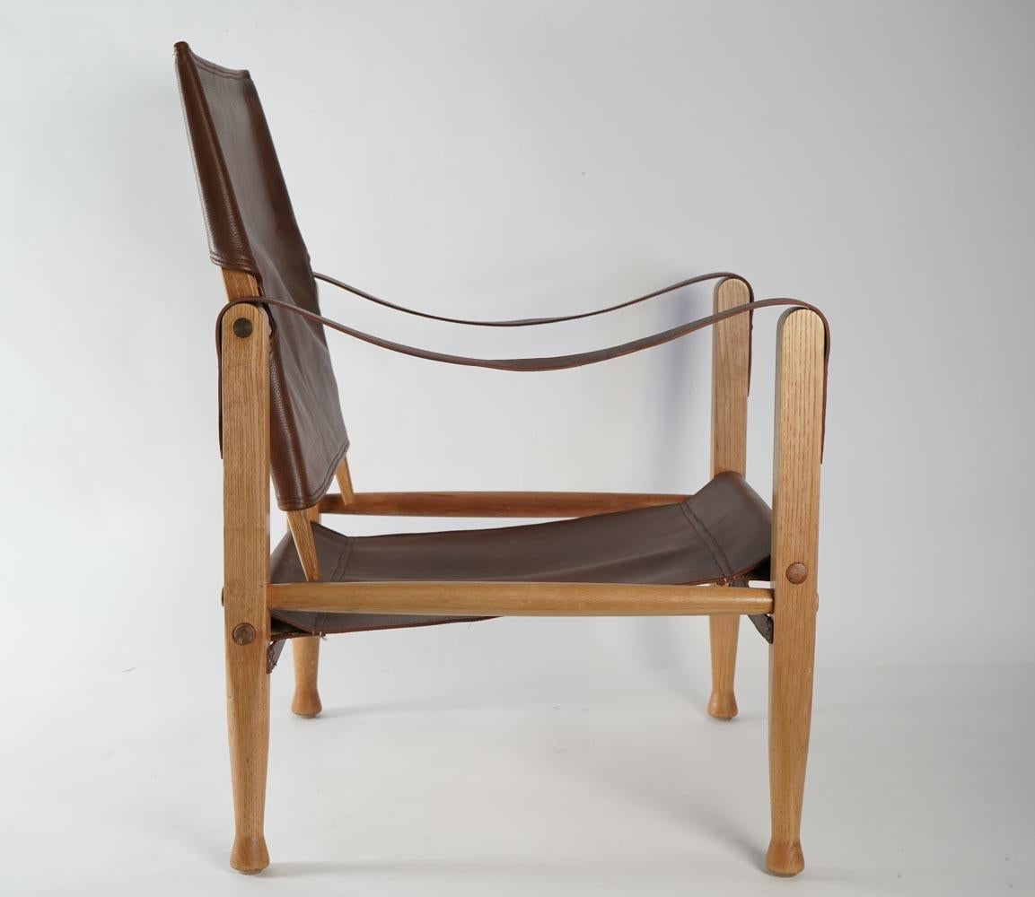 Pareja de sillones Safari de los años 50 Kaare Klint para Rud Rasmussen mediados del siglo XX en venta