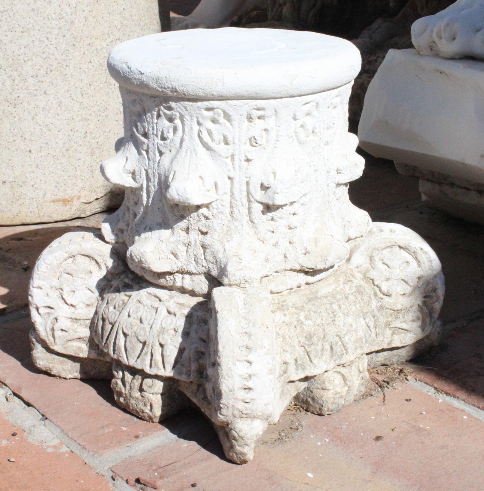 Mid-20th Century 1950s Pair of Spanish Sandstone Alhambra Style Capital For Sale