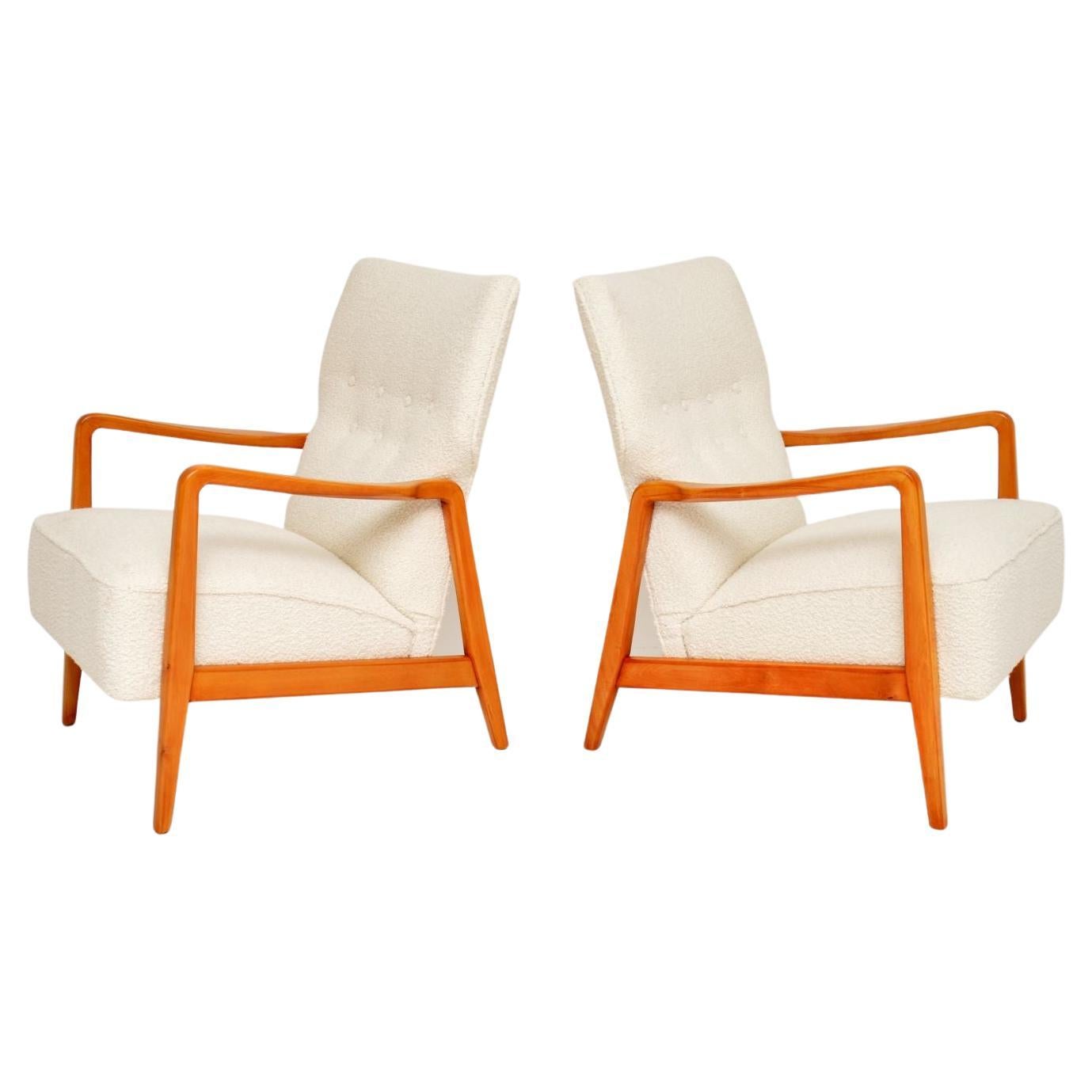 1950's Pair of Swedish Armchairs by Folke Ohlsson for Dux