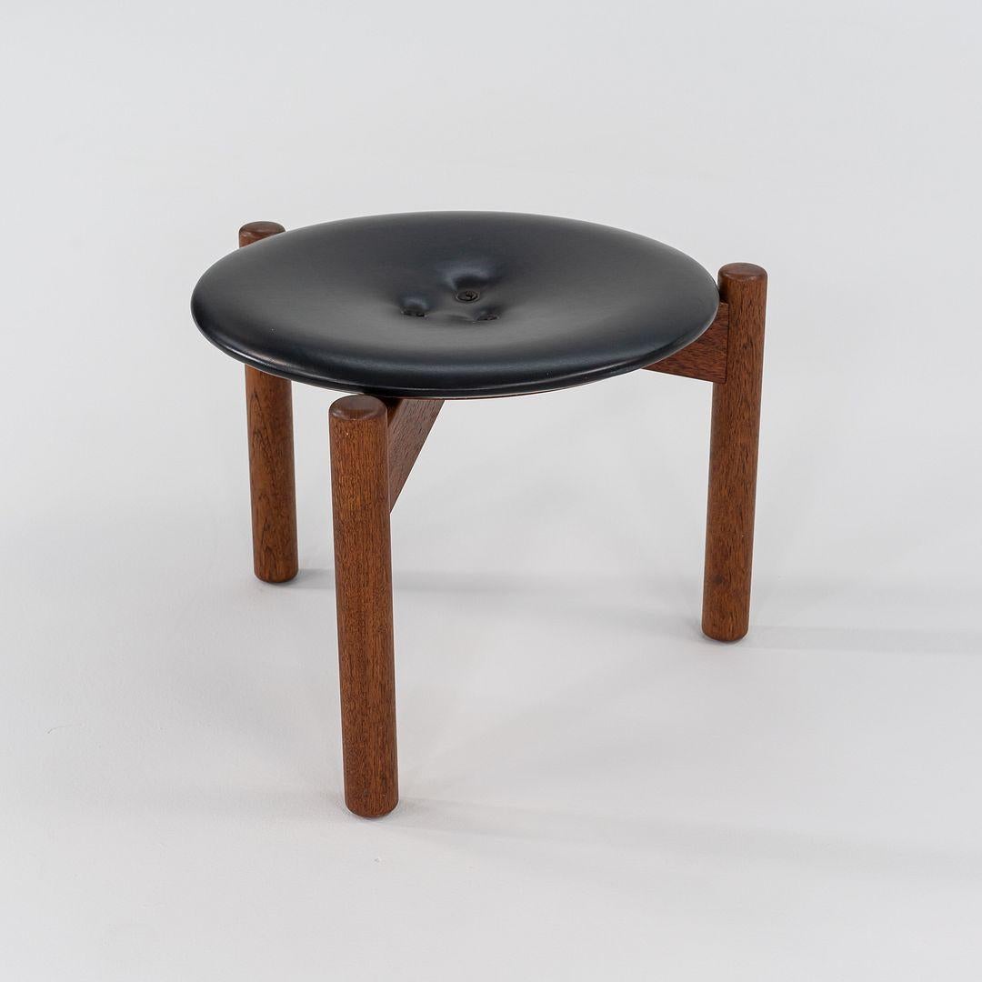 Modern 1950s Pair of Swedish Three Legged Stools by Uno & Osten Kristiansson for Luxus For Sale