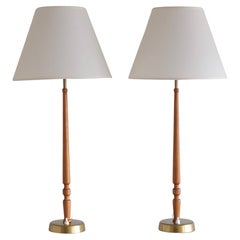 1950s Pair of table lamps model 743 by Hans Bergström