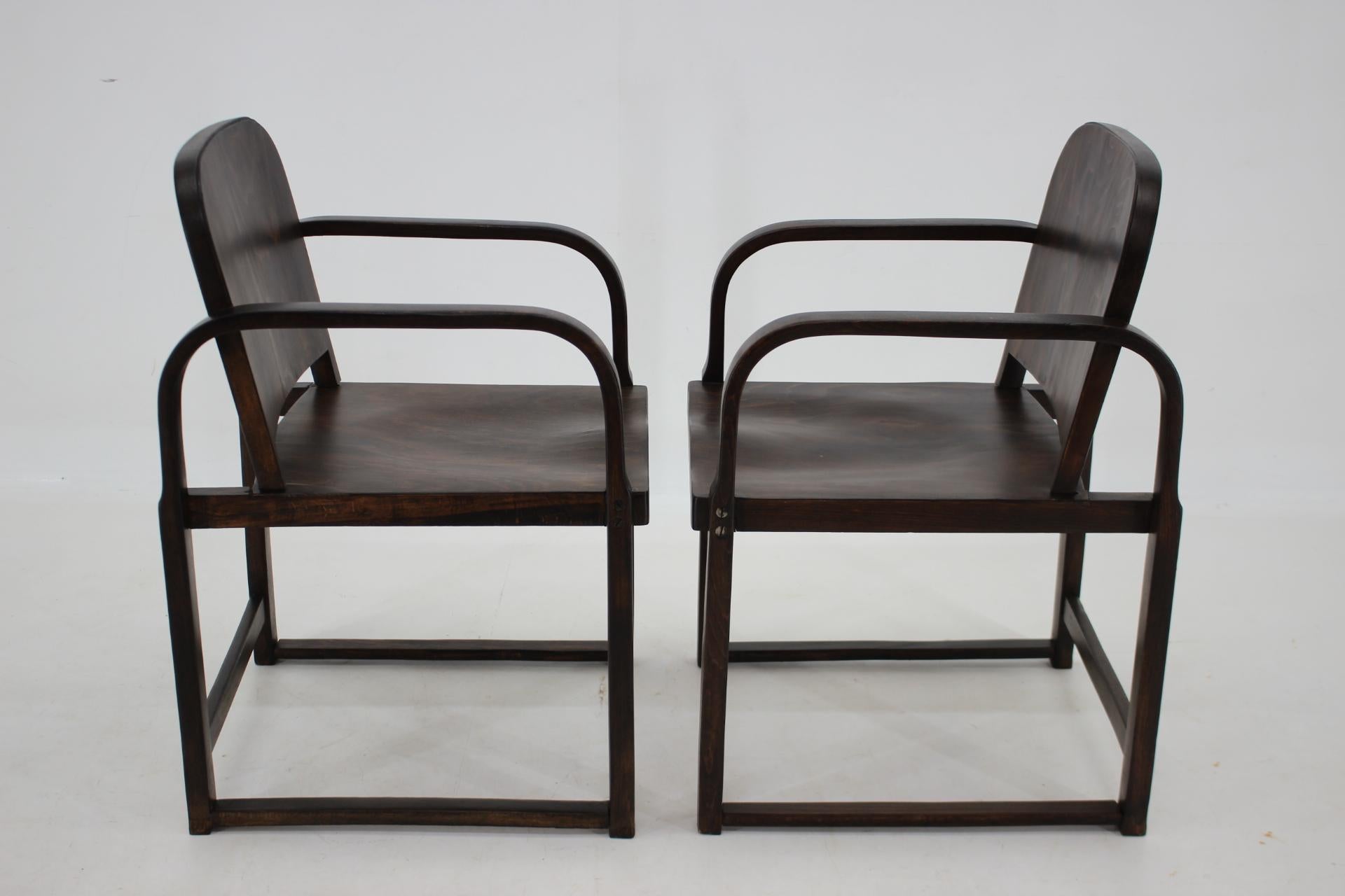 - both items have been carefully refurbished 
- Height of the armrests are 69cm.