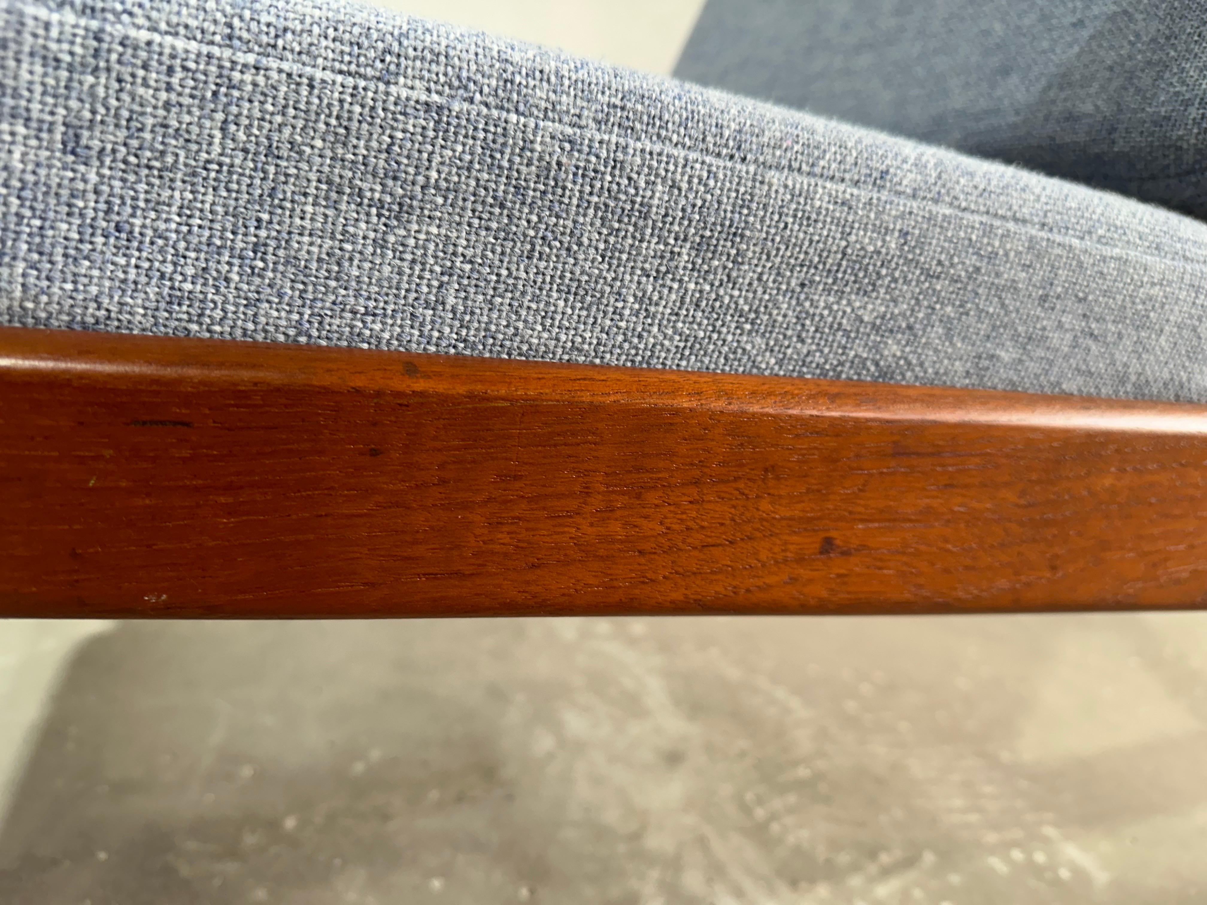 1950s Pair of Teak Kai Kristiansen Paper Knife Lounge Chairs 3