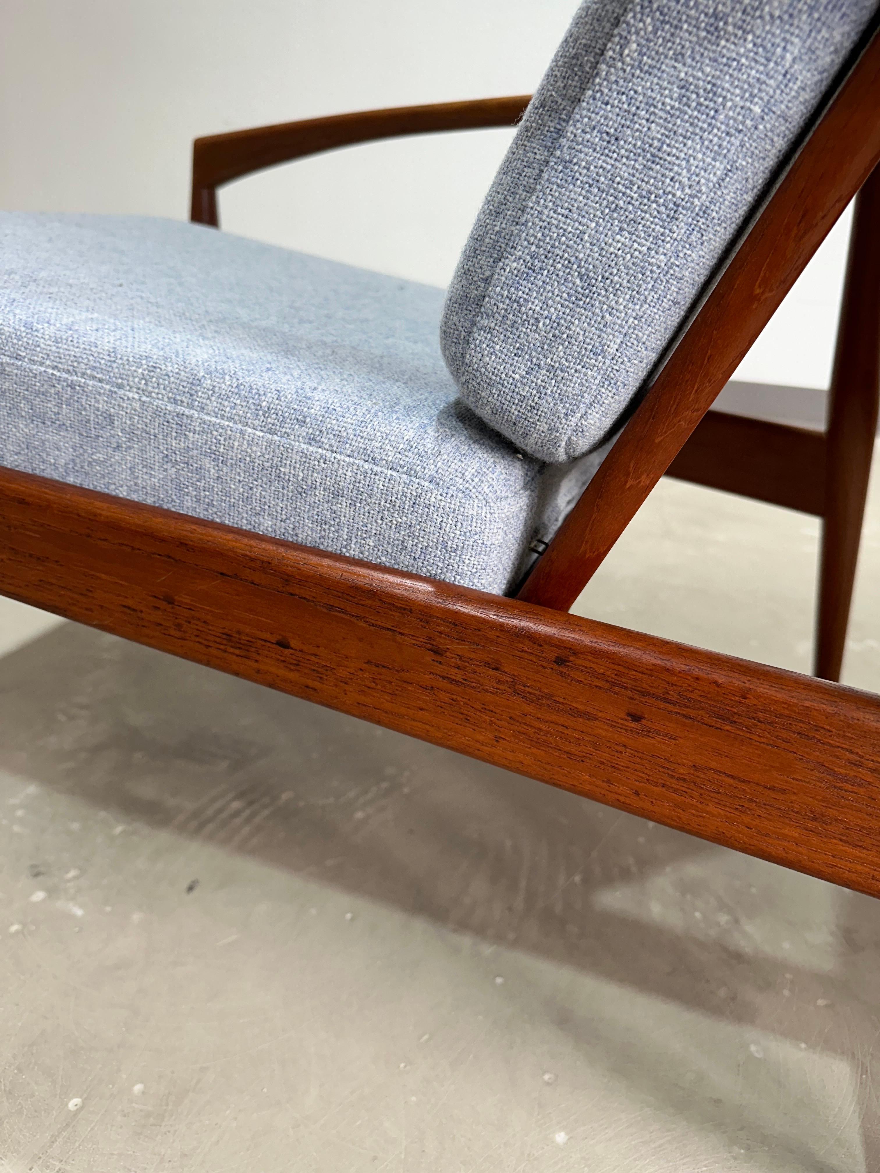 1950s Pair of Teak Kai Kristiansen Paper Knife Lounge Chairs 4