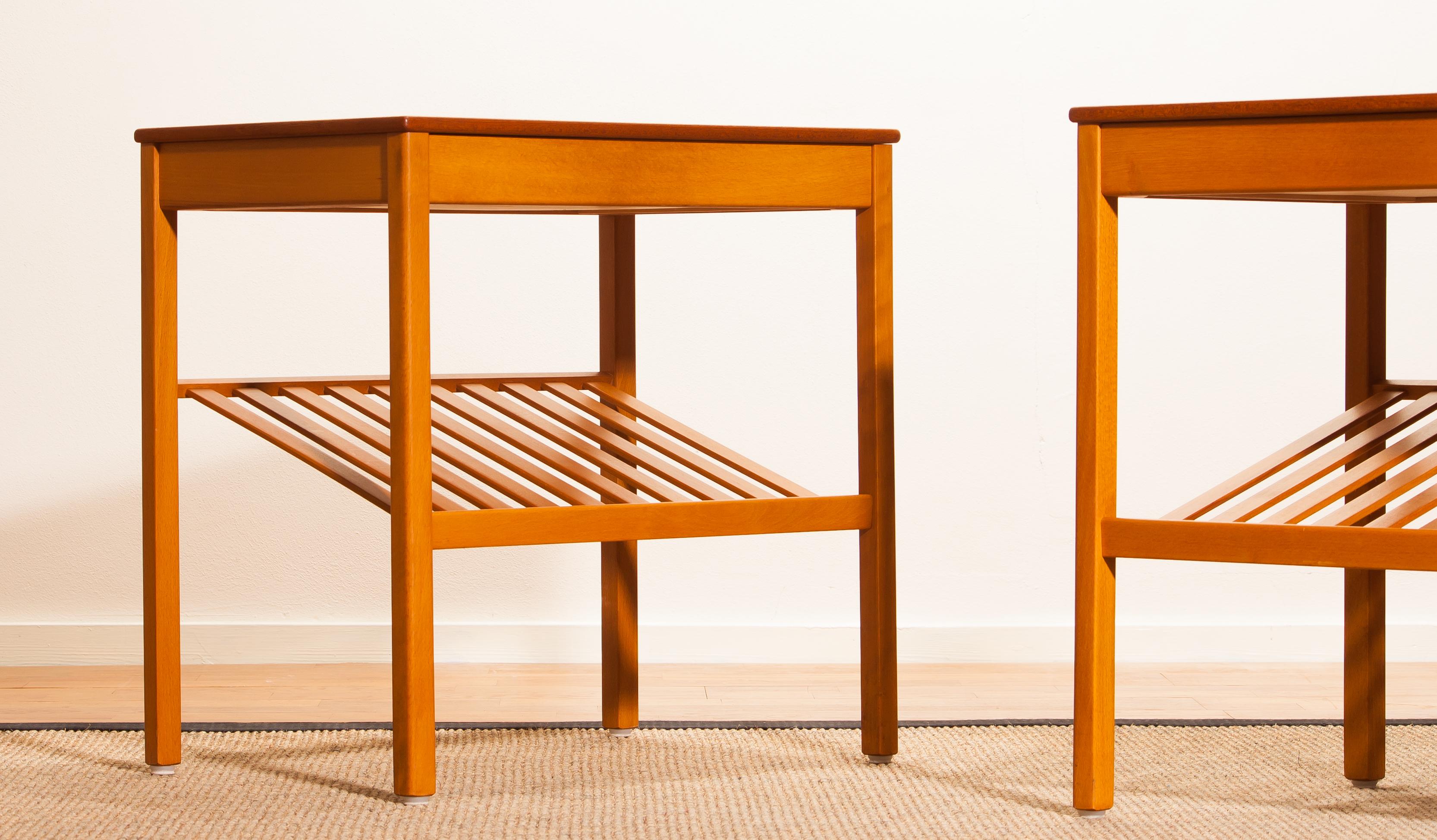 1950s, Pair of Teak Nightstands 'Athén' by Jean Huber for Tingstroms Bra Bohag 6