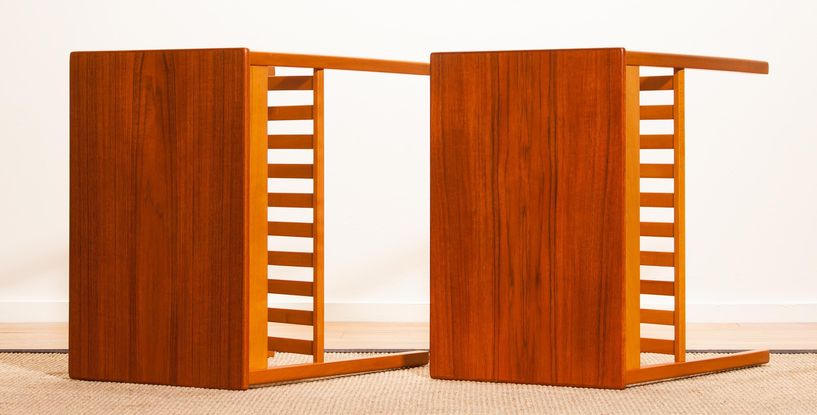 1950s, Pair of Teak Nightstands 'Athén' by Jean Huber for Tingstroms Bra Bohag 8