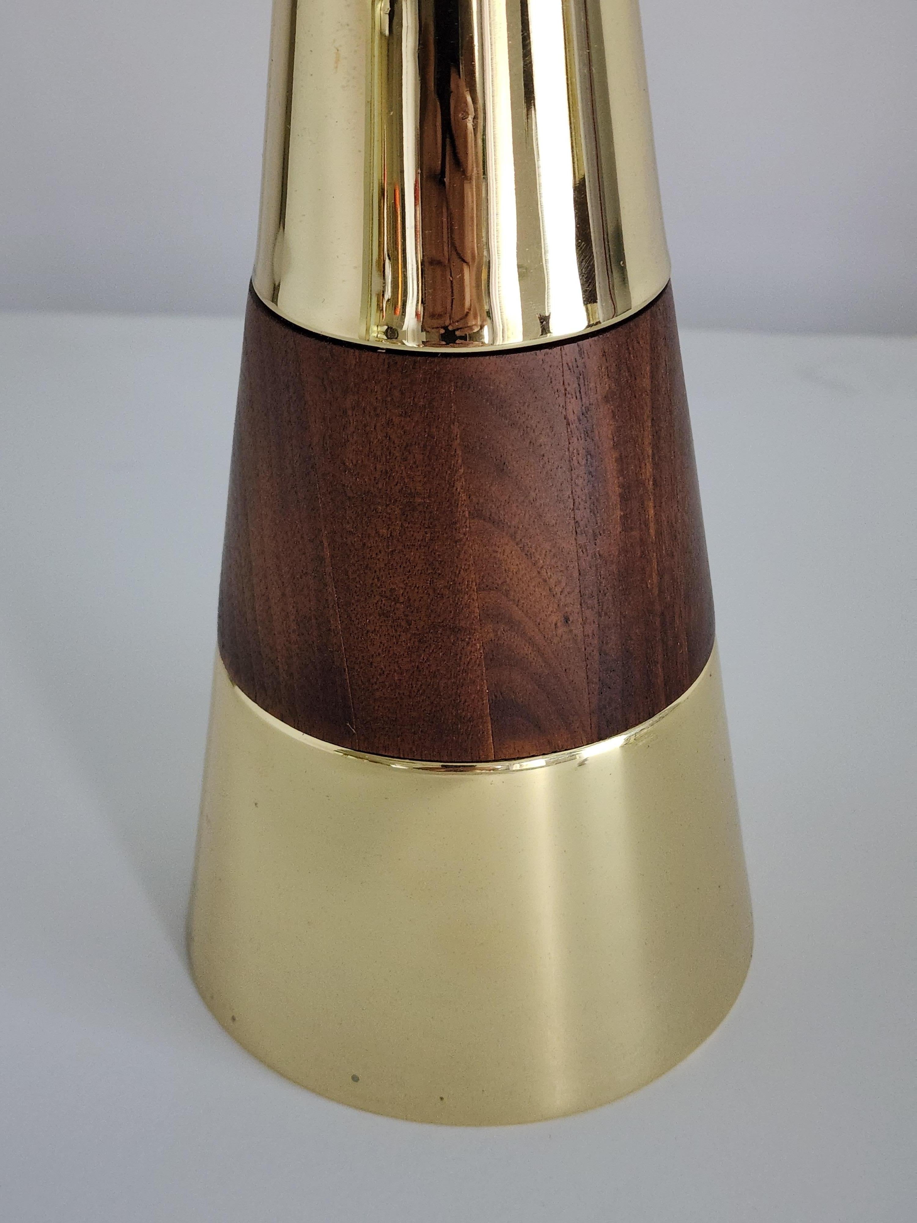 Plated 1950s Pair of Tony Paul Table Lamp for Westwood, USA