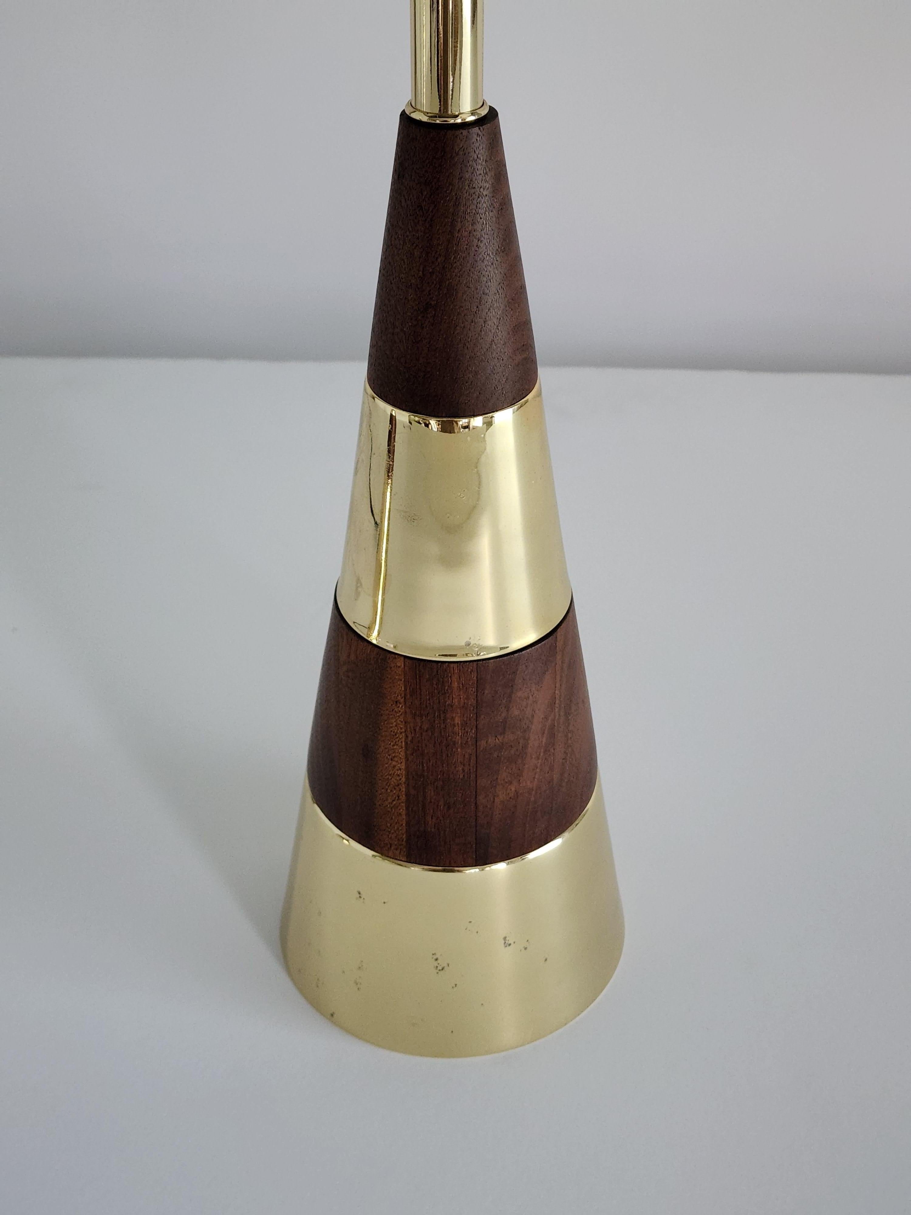 Brass 1950s Pair of Tony Paul Table Lamp for Westwood, USA