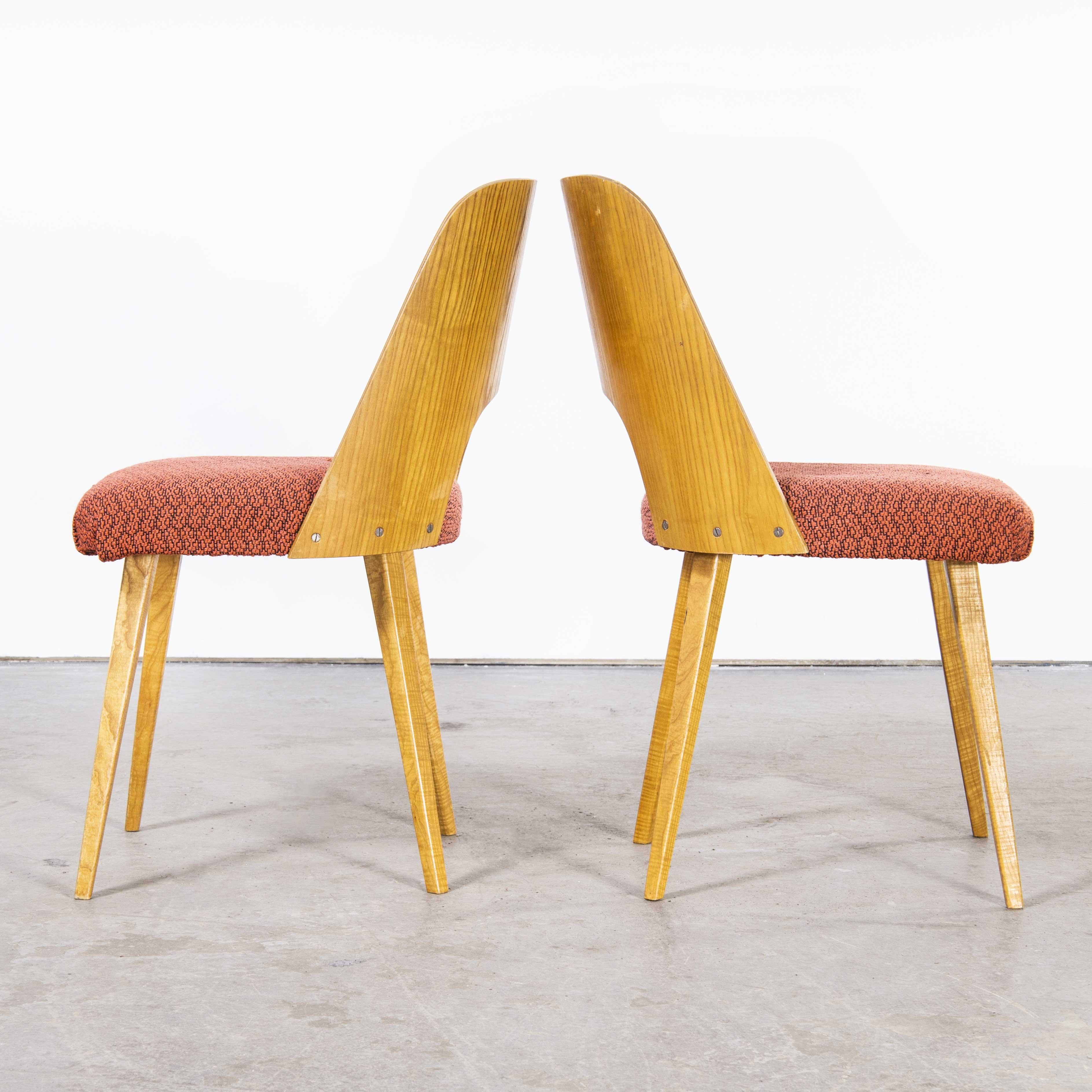 Paire de chaises d'appoint tapissées des années 1950, Oswald Haerdtl Modèle 515 en vente 2