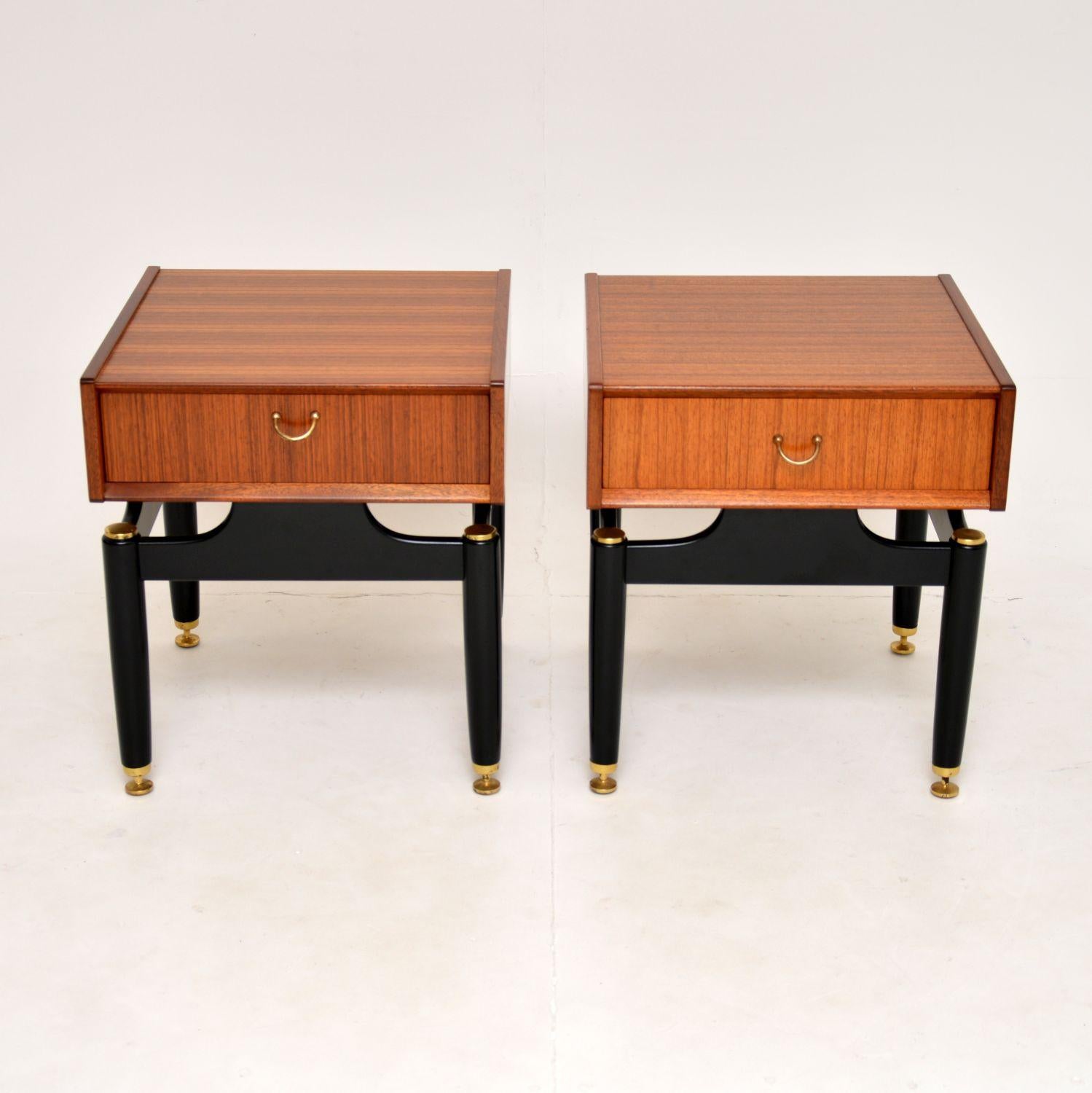 Mid-Century Modern 1950's Pair of Vintage Bedside / Side Tables by G Plan