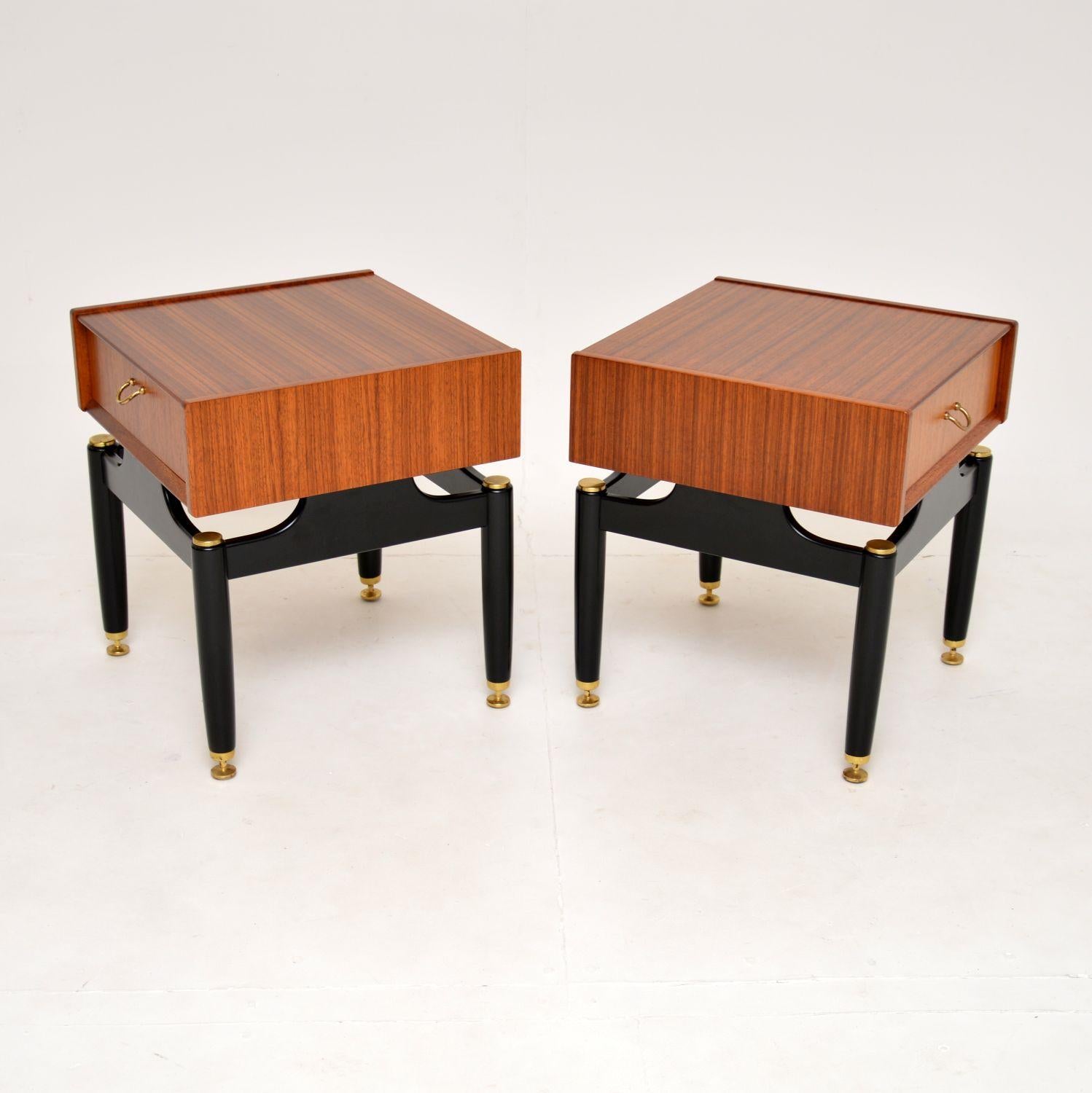 English 1950's Pair of Vintage Bedside / Side Tables by G Plan