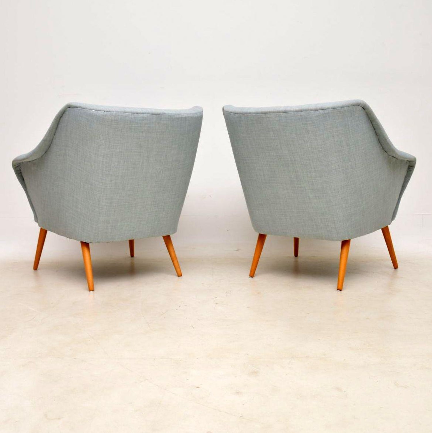 1950s Pair Of Vintage Cocktail Armchairs At 1stdibs