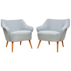 1950s Pair of Vintage Cocktail Armchairs