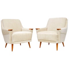 1950s Pair of Vintage Danish Armchairs