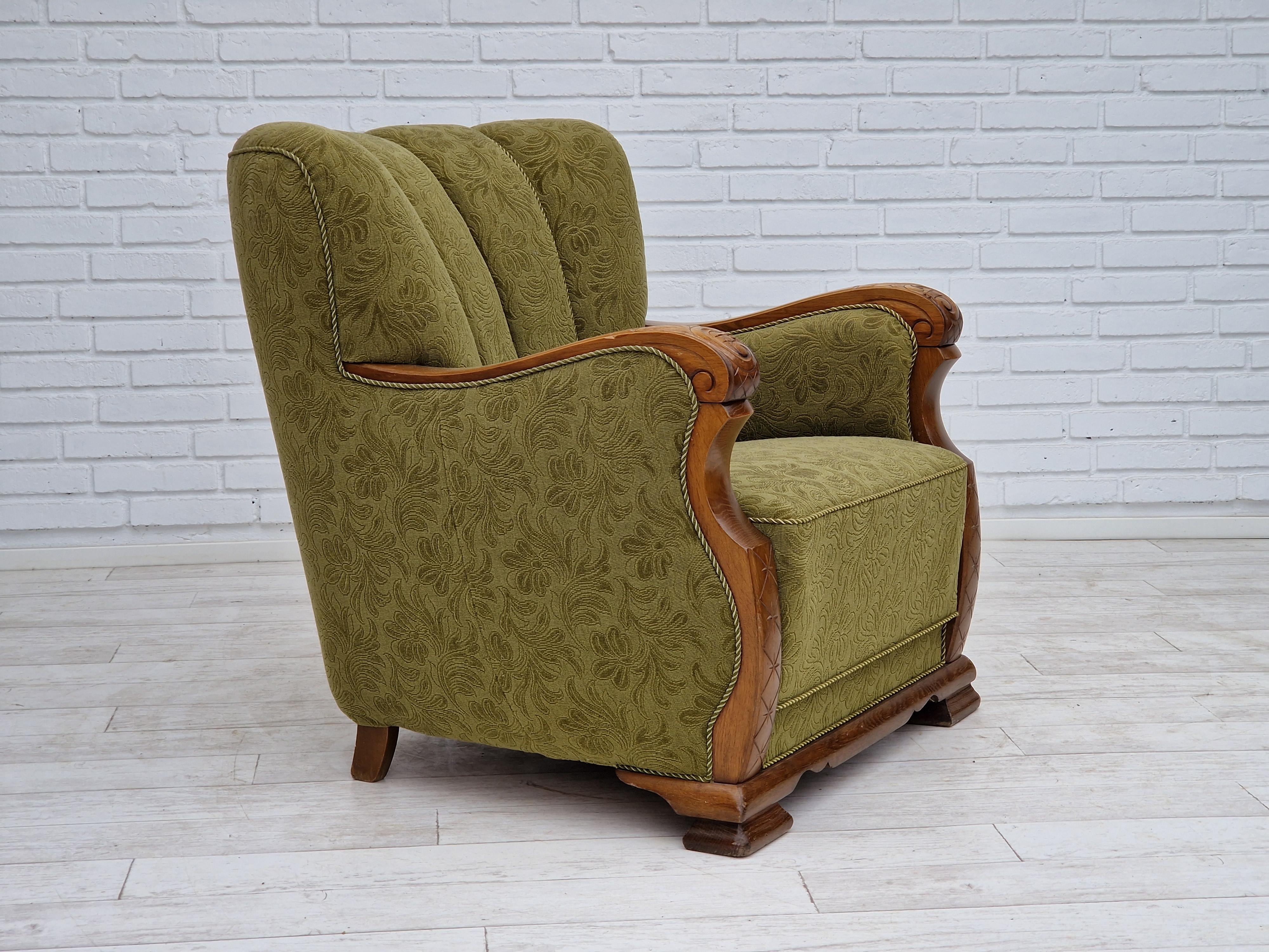 1950s, Pair of Vintage Danish Armchairs, Original Very Good Condition In Good Condition For Sale In Tarm, 82