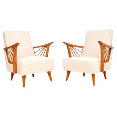 1950's Pair of Vintage French Armchairs