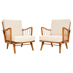 1950s Pair of Vintage French Armchairs